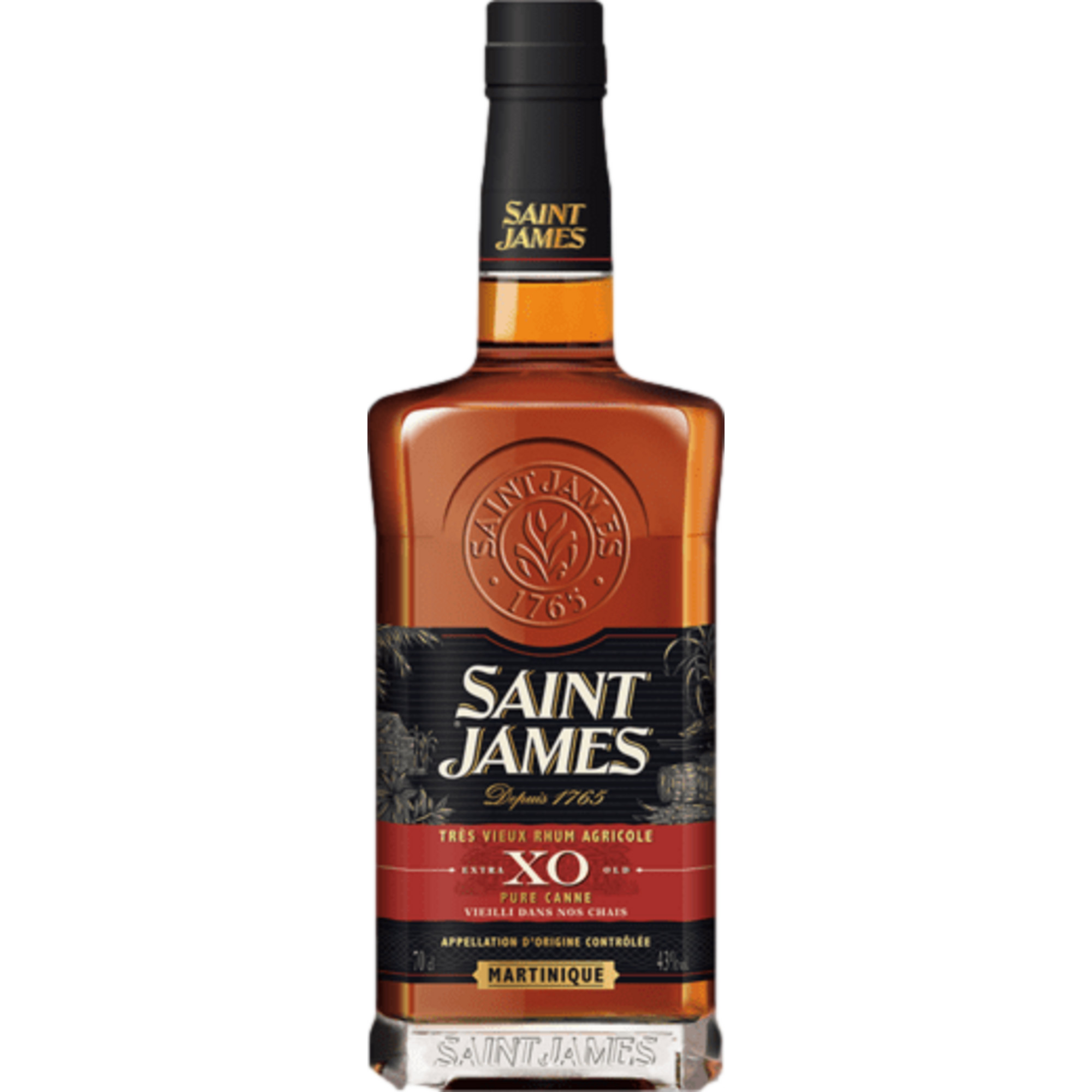Saint James XO Rum, 43% Vol, 0,7L, Spirituosen