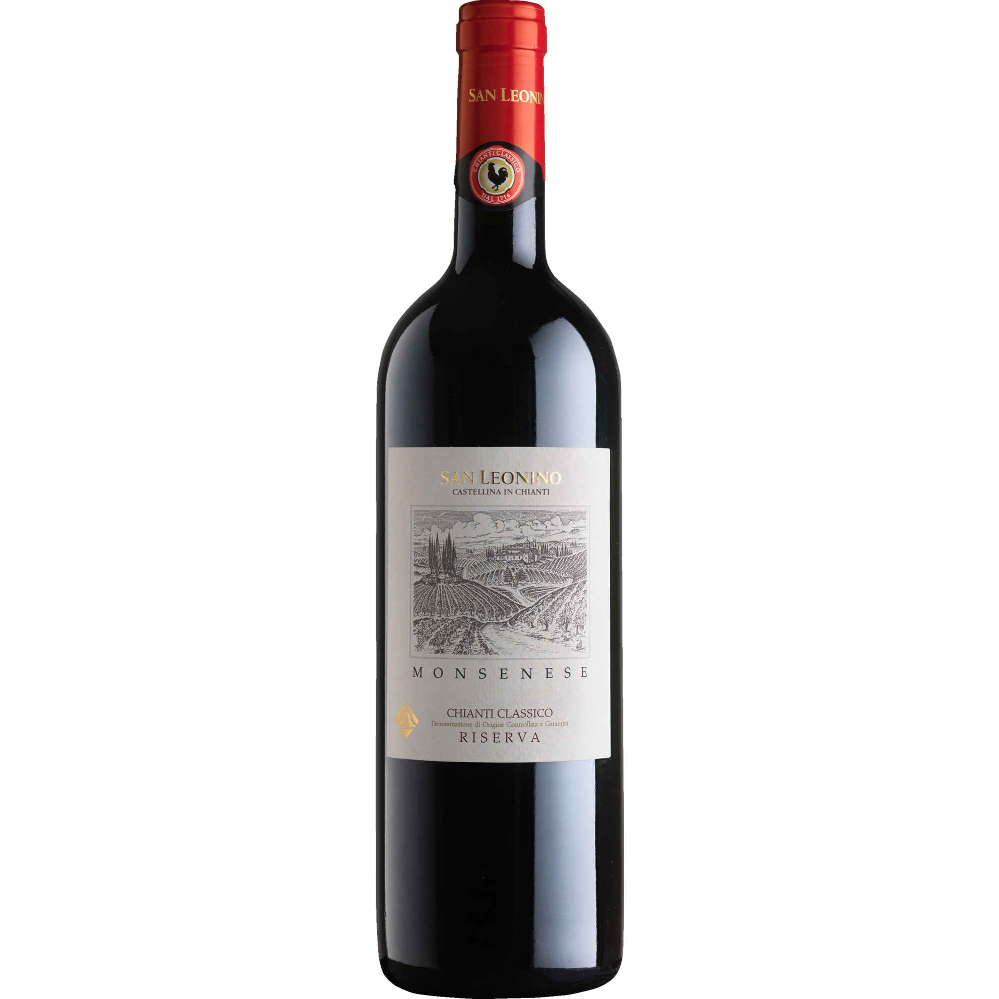 San Leonino Monsenese Chianti Classico Riserva, Chianti Classico Riserva DOCG, Toskana, 2019, Rotwein