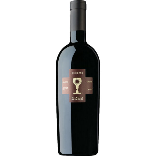 Schola Sarmenti Diciotto Primitivo, Puglia IGP, Apulien, 2021, Rotwein