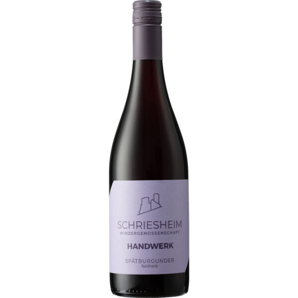 Schriesheimer Handwerk Spätburgunder, Feinherb, Baden, Baden, 2023, Rotwein