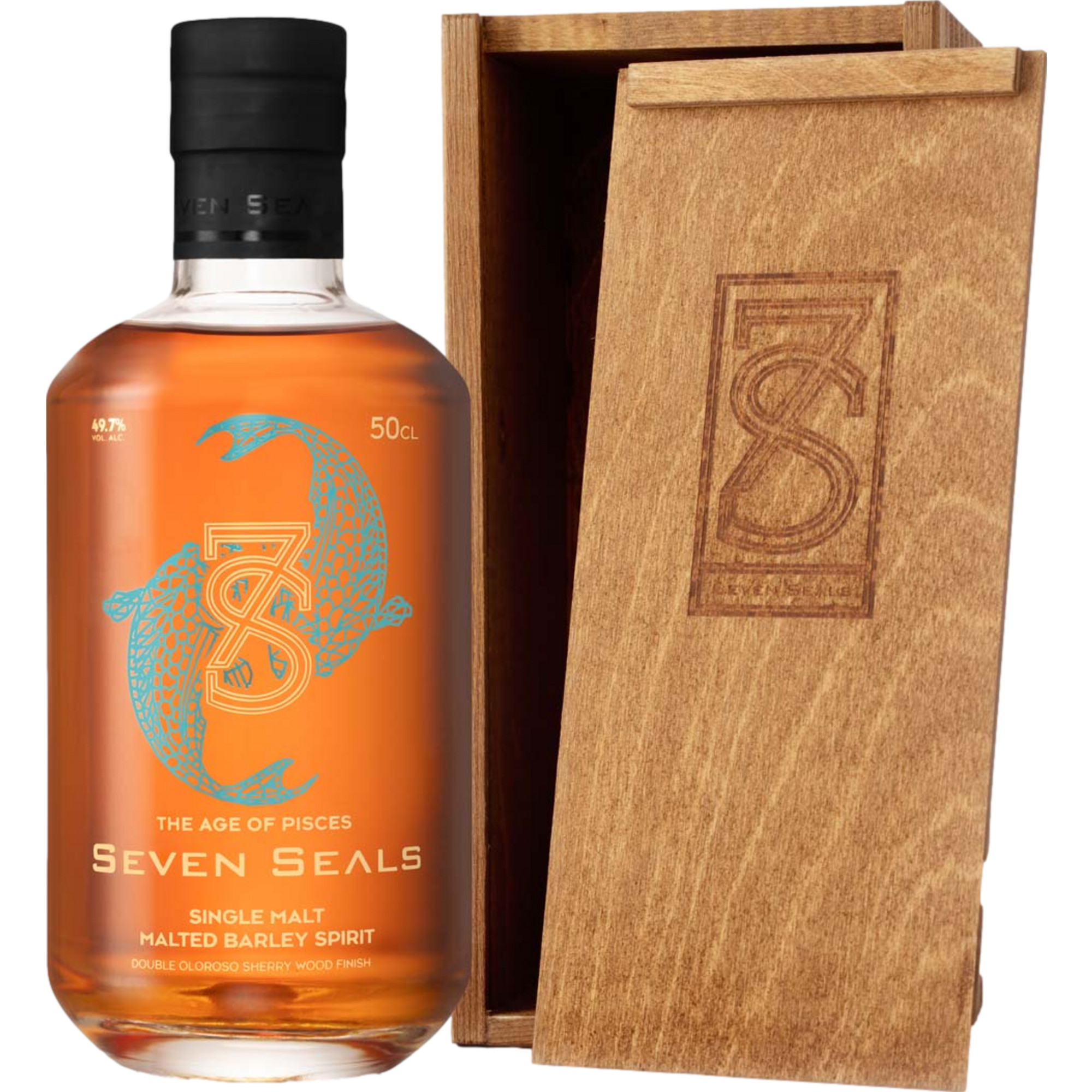Seven Seals The Age of Pisces Single Malt, Schweiz, 0,5 L 49,7 % Vol., Spirituosen