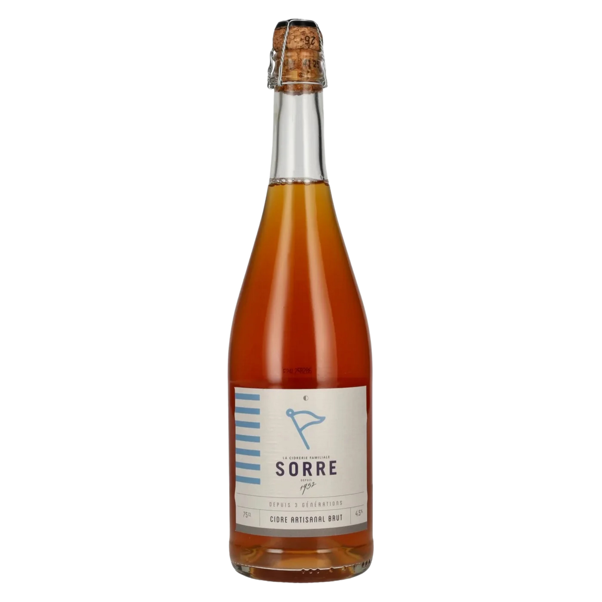 Sorre Cidre Marinière, Brut, Cidre de Bretagne IGP, Bretagne, Perlwein / Secco