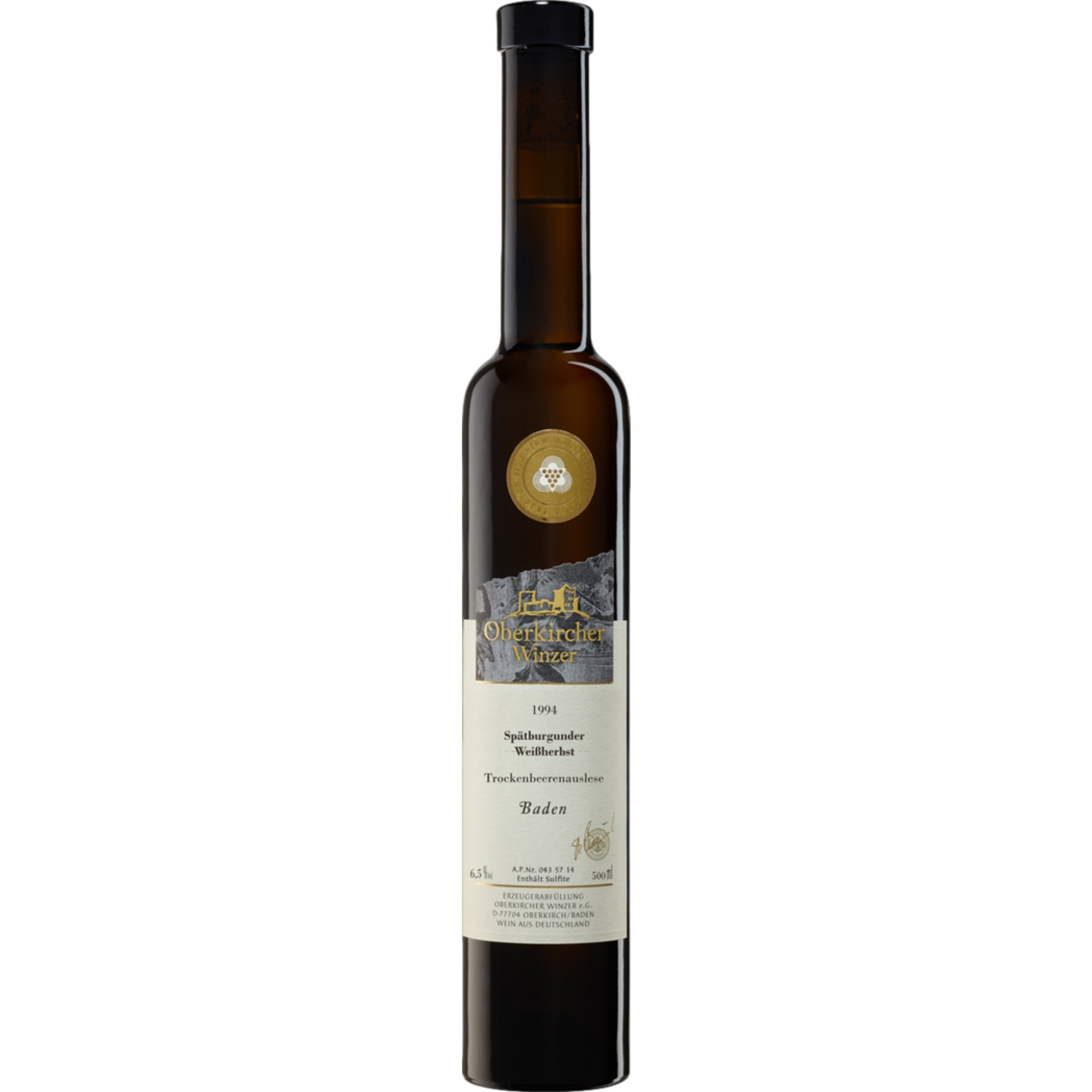 Spätburgunder Weißherbst Trockenbeerenauslese, Edelsüß, Baden, 0,5 L, Baden, 1994, Roséwein