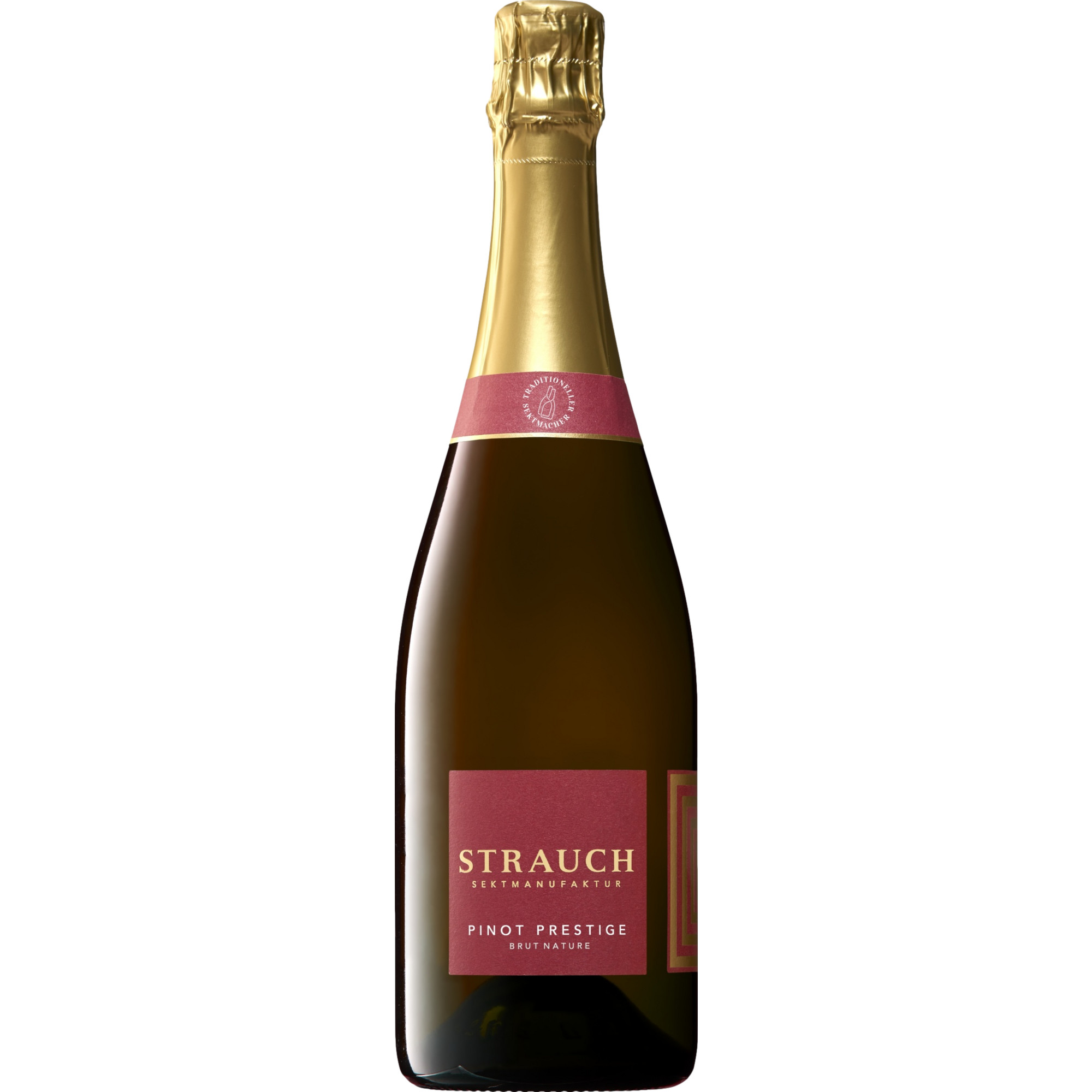 Strauch Pinot Prestige Sekt Bio, Brut Nature, Rheinhessen, Rheinhessen, Schaumwein