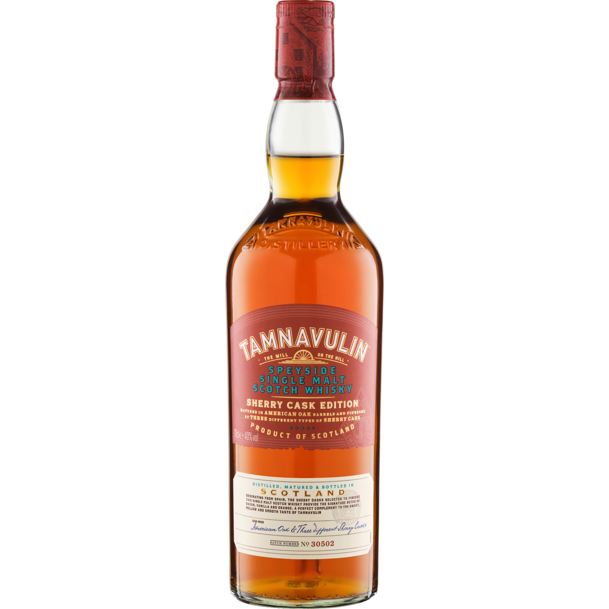 Tamnavulin Sherry Cask Speyside Single Malt, Scotch Whisky, 0,7 L, 40% Vol., Spirituosen