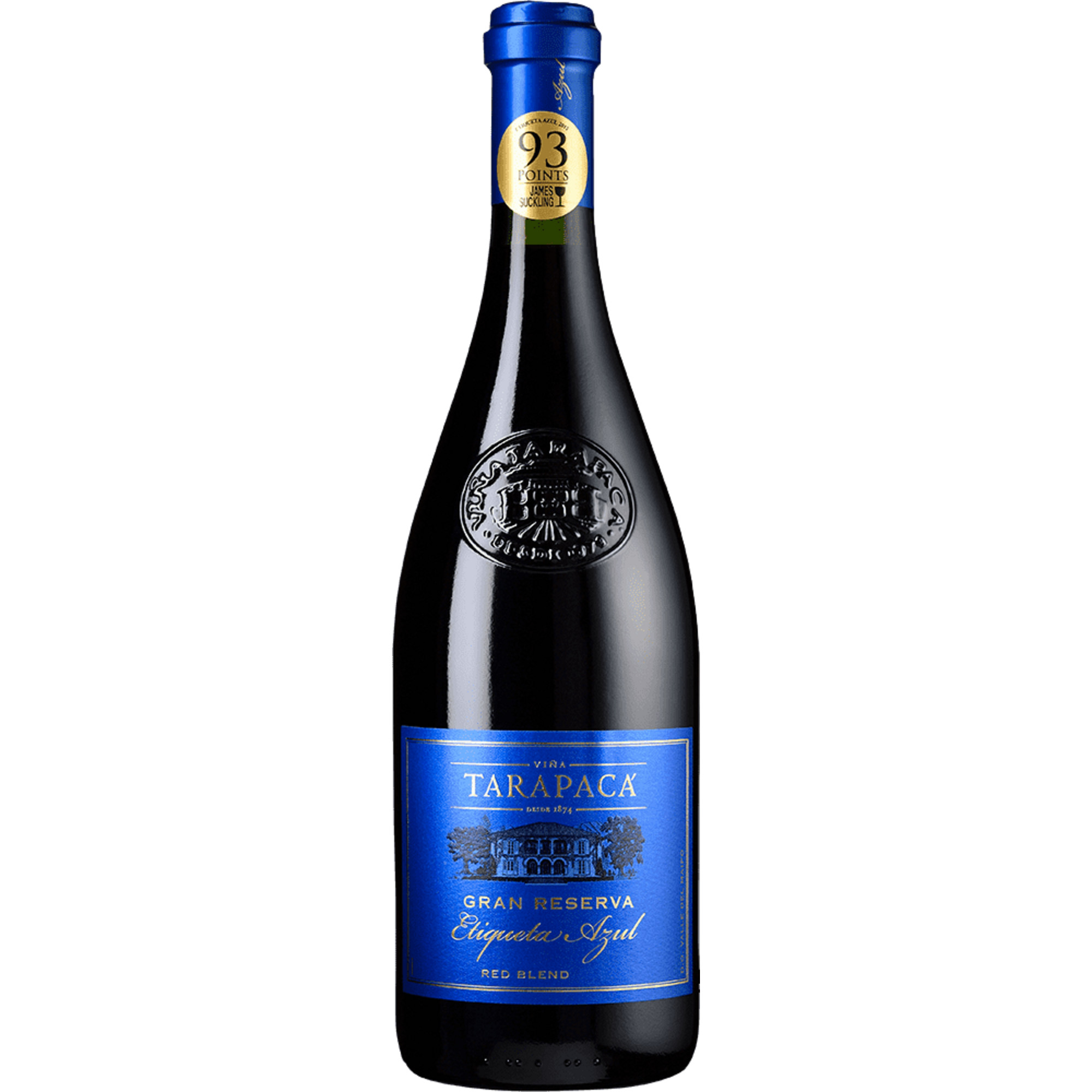 Tarapacá Etiqueta Azul Gran Reserva, Valle del Maipo, Maipo Valley, 2019, Rotwein