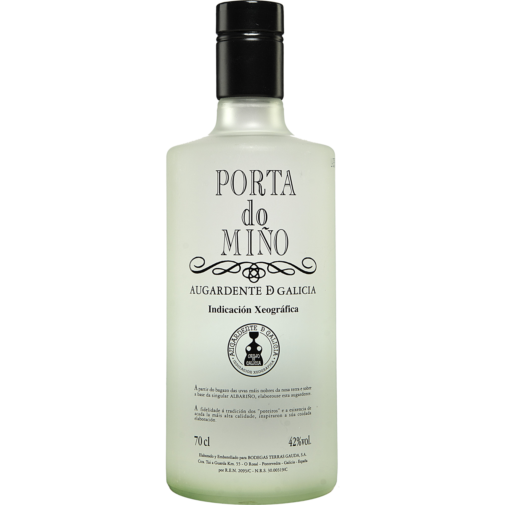 Terras Gauda Aguardiente Blanca »Porta do Miño« 0.7L 42% Vol. aus Spanien