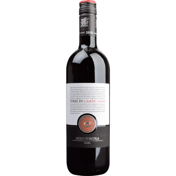 Terre di Campo Sasso Nero d’Avola, Sicilia DOC, Sizilien, 2024, Rotwein
