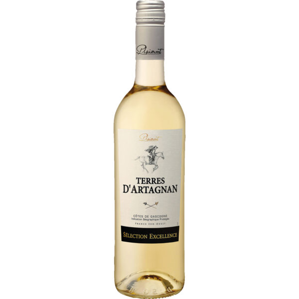 Terres d'Artagnan Blanc, Côtes de Gascogne IGP, Südwestfrankreich, 2025, Weißwein
