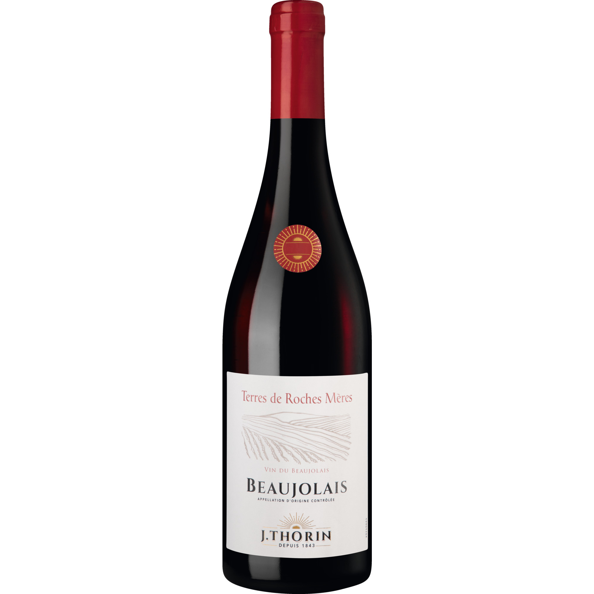 Terres de Roches Mères Beaujolais, Beaujolais AOP, Beaujolais, 2024, Rotwein