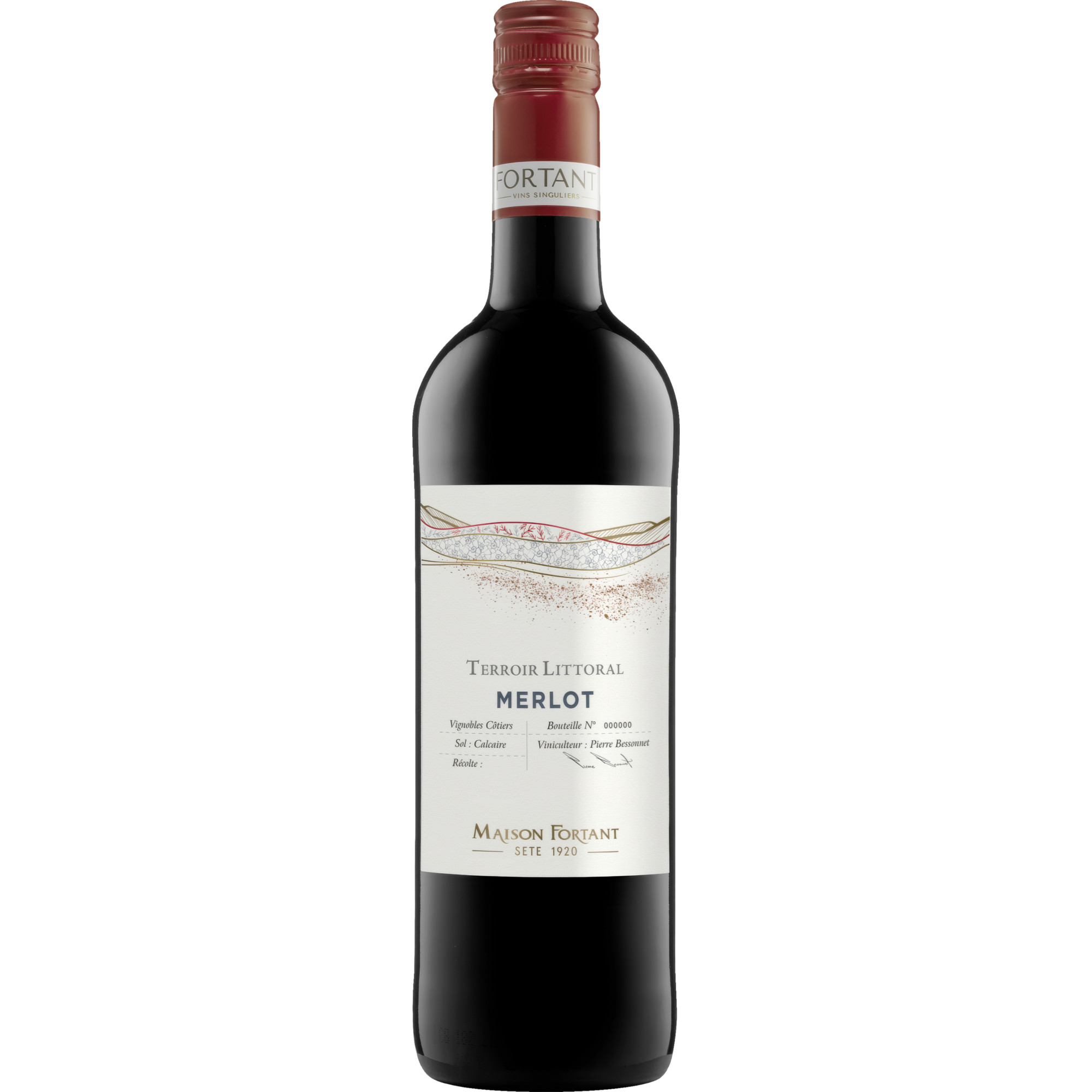 Terroir Littoral Merlot, Pays d'Oc IGP, Languedoc-Roussillon, 2024, Rotwein