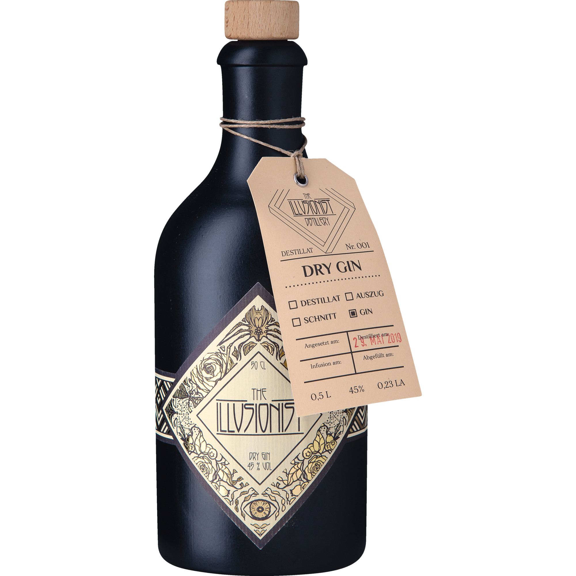 The Illusionist Dry Gin, 45 % Vol. 0,5 L, Spirituosen