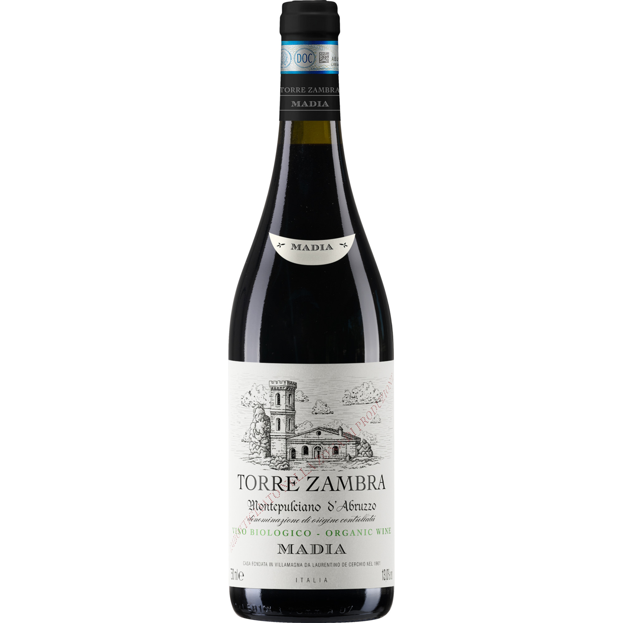 Torre Zambra Madia Organic Bio, Montepulciano d'Abruzzo DOC, Abruzzen, 2024, Rotwein