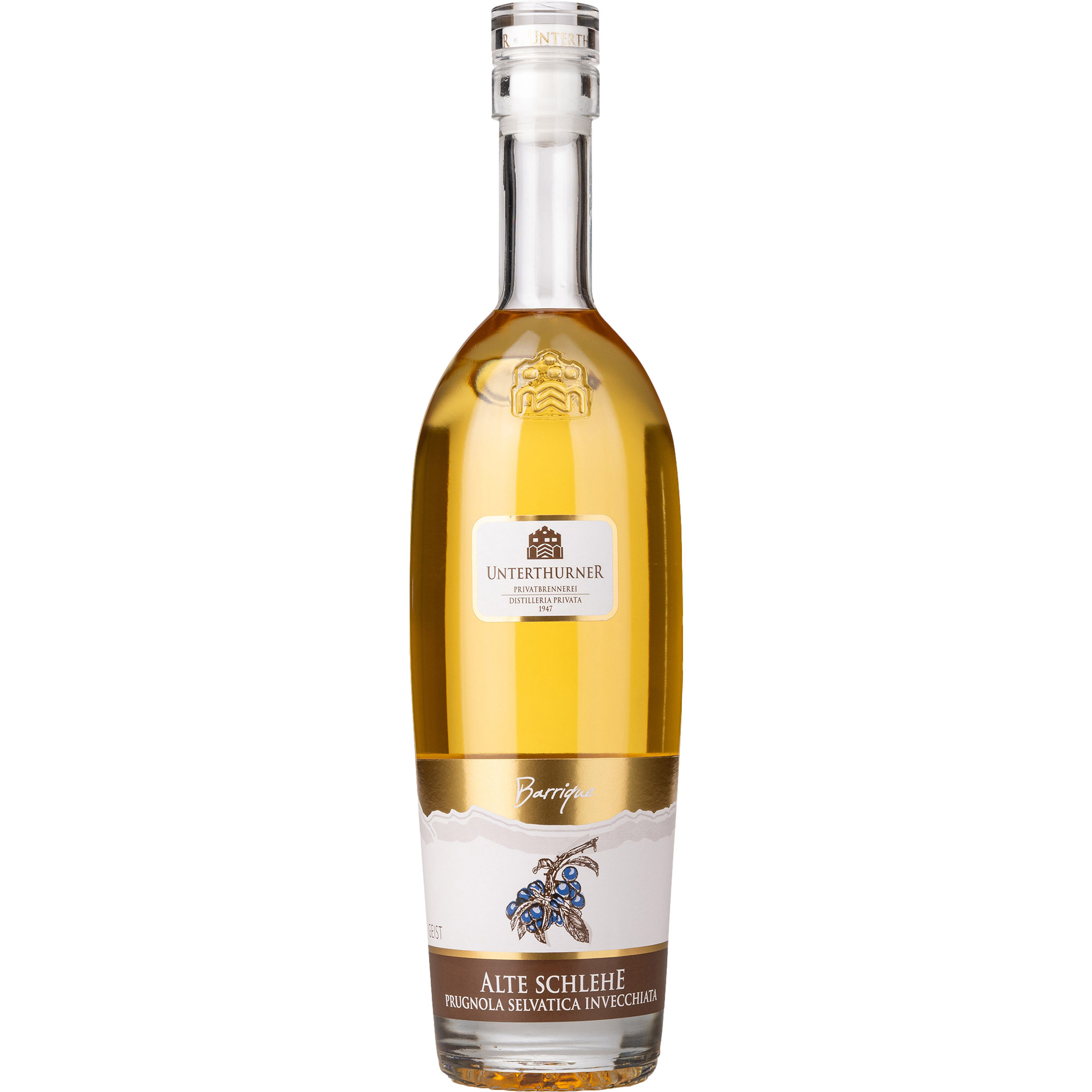 Unterthurner Alter Schlehengeist, Italien, 0,5 L, 39% Vol., Südtirol, Spirituosen