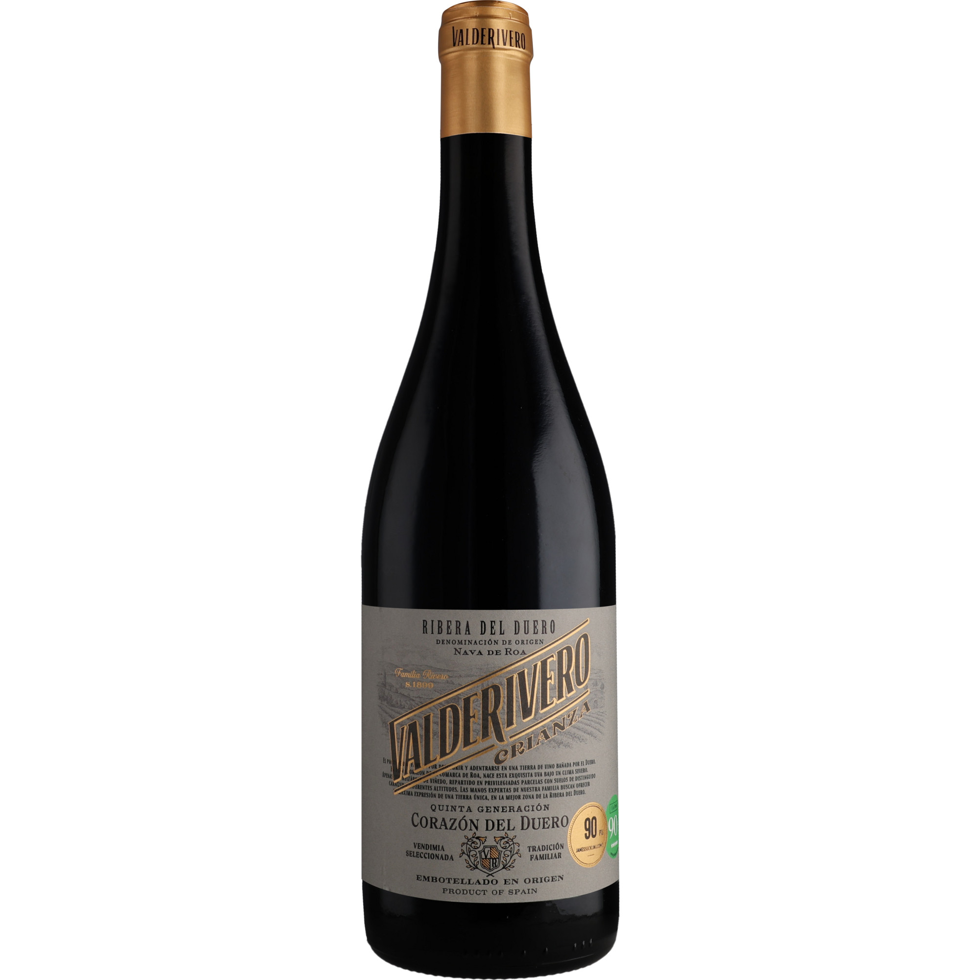 Valderivero Crianza 2022 0.75L 14.5% Vol. Rotwein aus Spanien