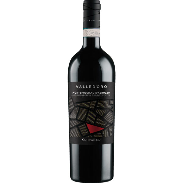 Valle d'Oro Montepulciano, Montepulciano d'Abruzzo DOP, Abruzzen, 2023, Rotwein