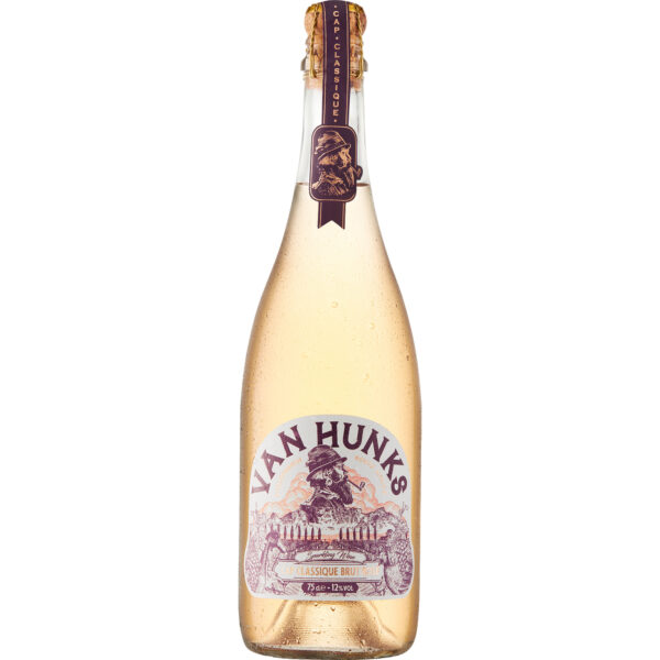 Van Hunks Cap Classique Rosé, Brut, WO Stellenbosch, Wine of South Africa, Schaumwein