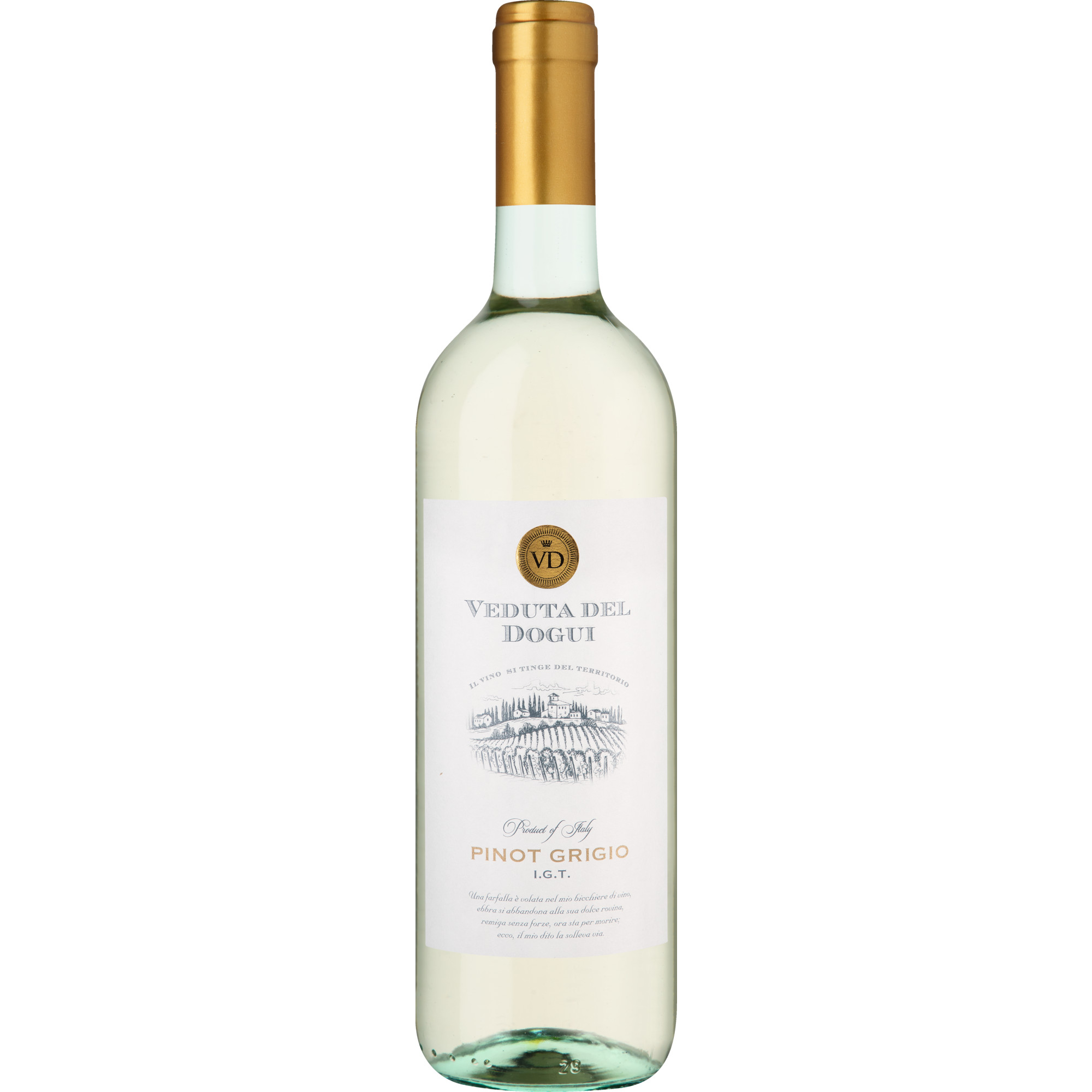 Veduta del Dogui Pinot Grigio, Puglia IGT, Apulien, 2024, Weißwein
