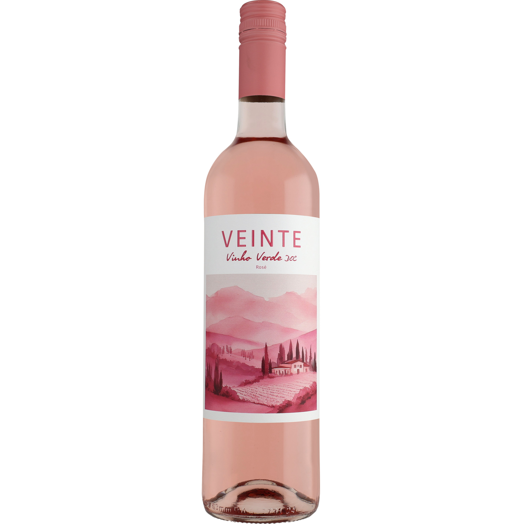 Veinte Vinho Verde Rosé 2025 0.75L 9% Vol. Roséwein Halbtrocken aus Spanien