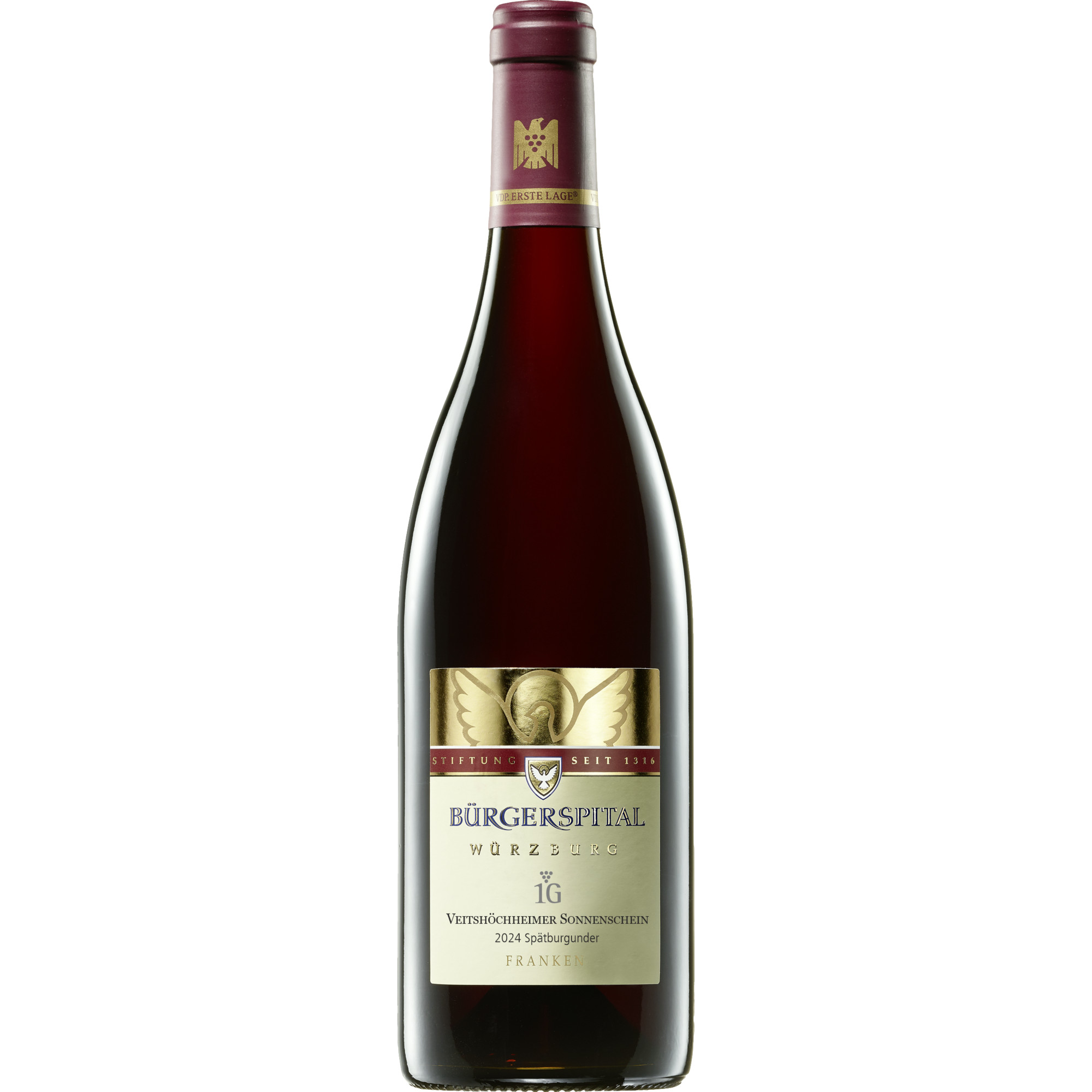 Veitshöchheimer Sonnenschein Spätburgunder 1G, Trocken, Franken, Franken, 2024, Rotwein