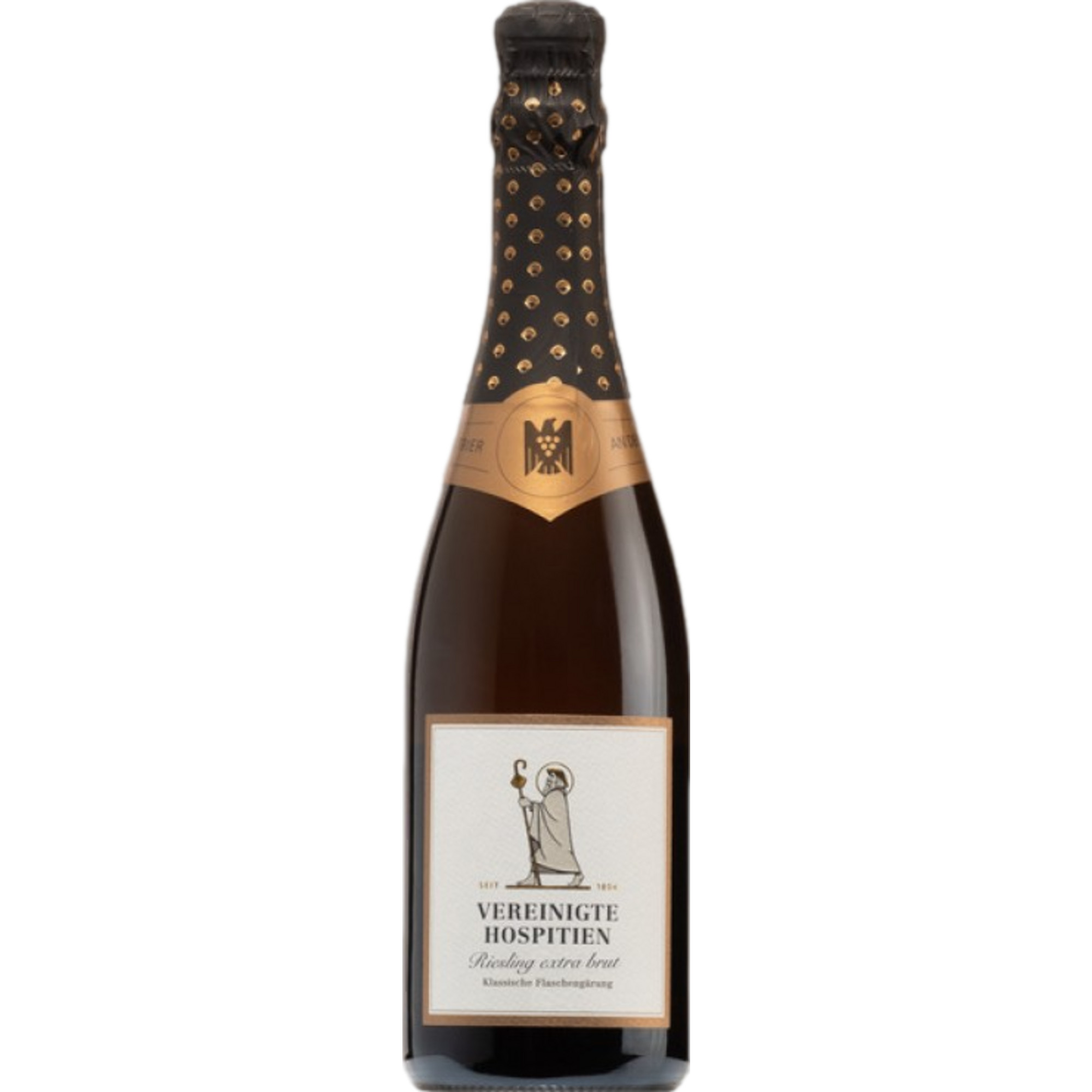 Vereinigte Hospitien Riesling Sekt, Brut Nature, Mosel, Mosel, 2021, Schaumwein