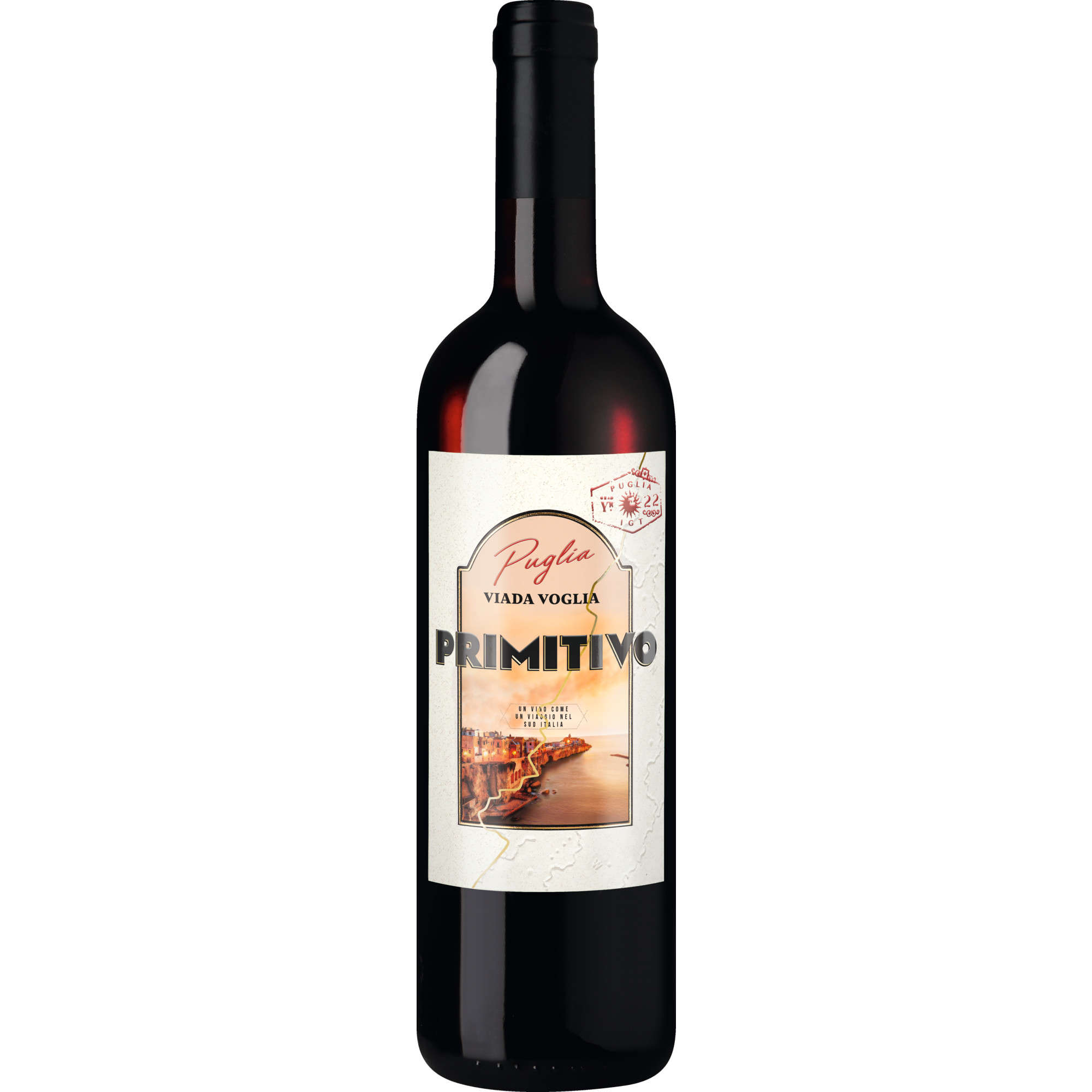Viada Voglia Primitivo, Puglia IGP, Apulien, 2023, Rotwein