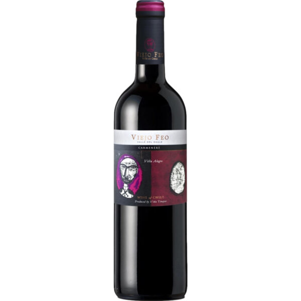Viejo Feo Carmenere, Valle de Maule, 0,375 L, Vino de Chile, 2021, Rotwein