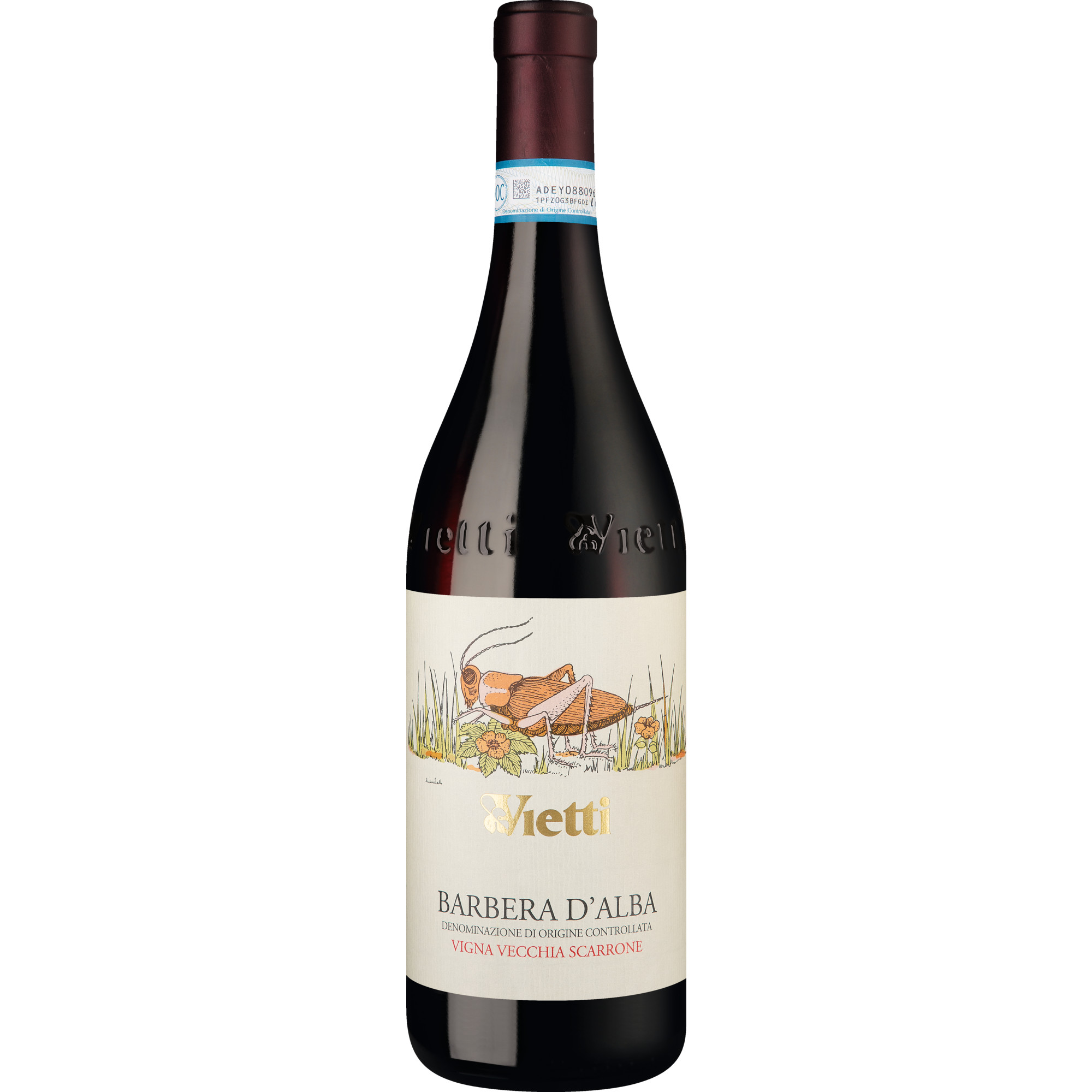 Vietti Barbera d’Alba Scarrone Vigna Vecchia, Barbera d’Alba DOC, Piemont, 2022, Rotwein