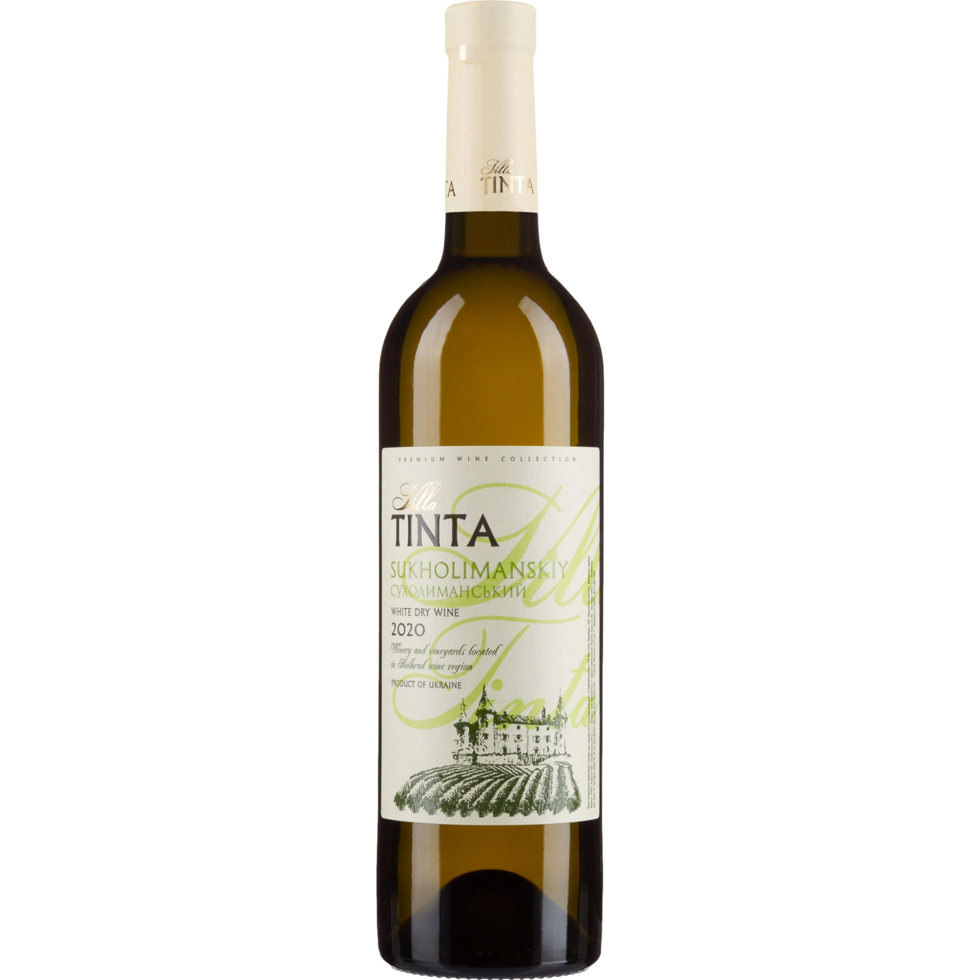 Villa Tinta Premium Sukholimansky, Schwarzes Meer, Schwarzes Meer, 2020, Weißwein