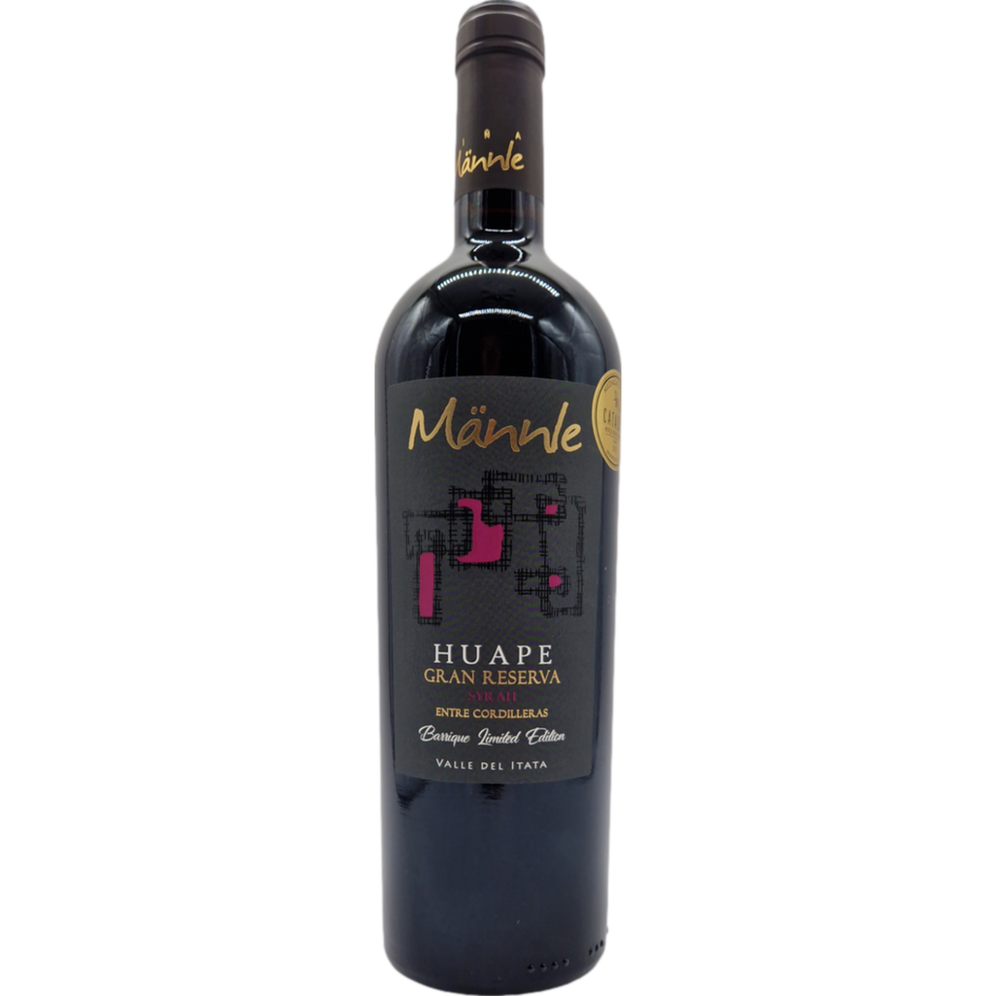 Viña Männle Huape Entre Cordilleras Gran Reserva, Valle del Itata, Valle del Itata, 2021, Rotwein