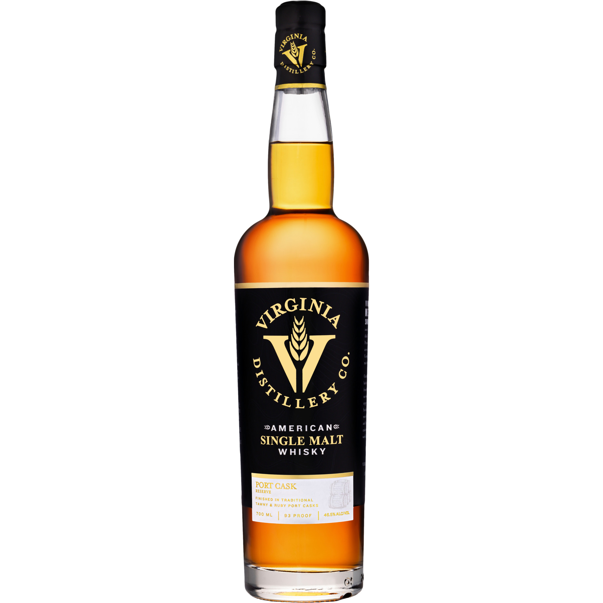 Virginia American Single Malt Whiskey Port Cask, 0,7 L, 46,5 % Vol., Spirituosen
