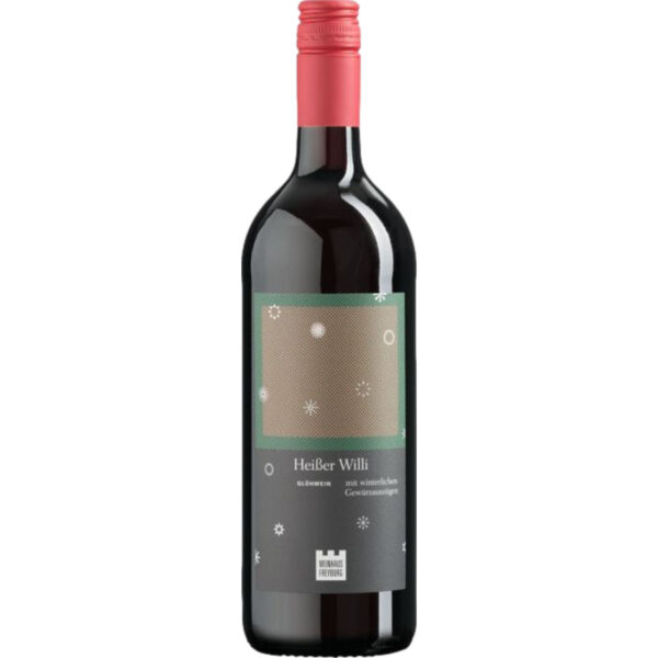 Weinhaus Freyburg Heißer Willi Glühwein, Aromatisiertes weinhaltiges Getränk, 1 Liter, Saale-Unstrut, Rotwein