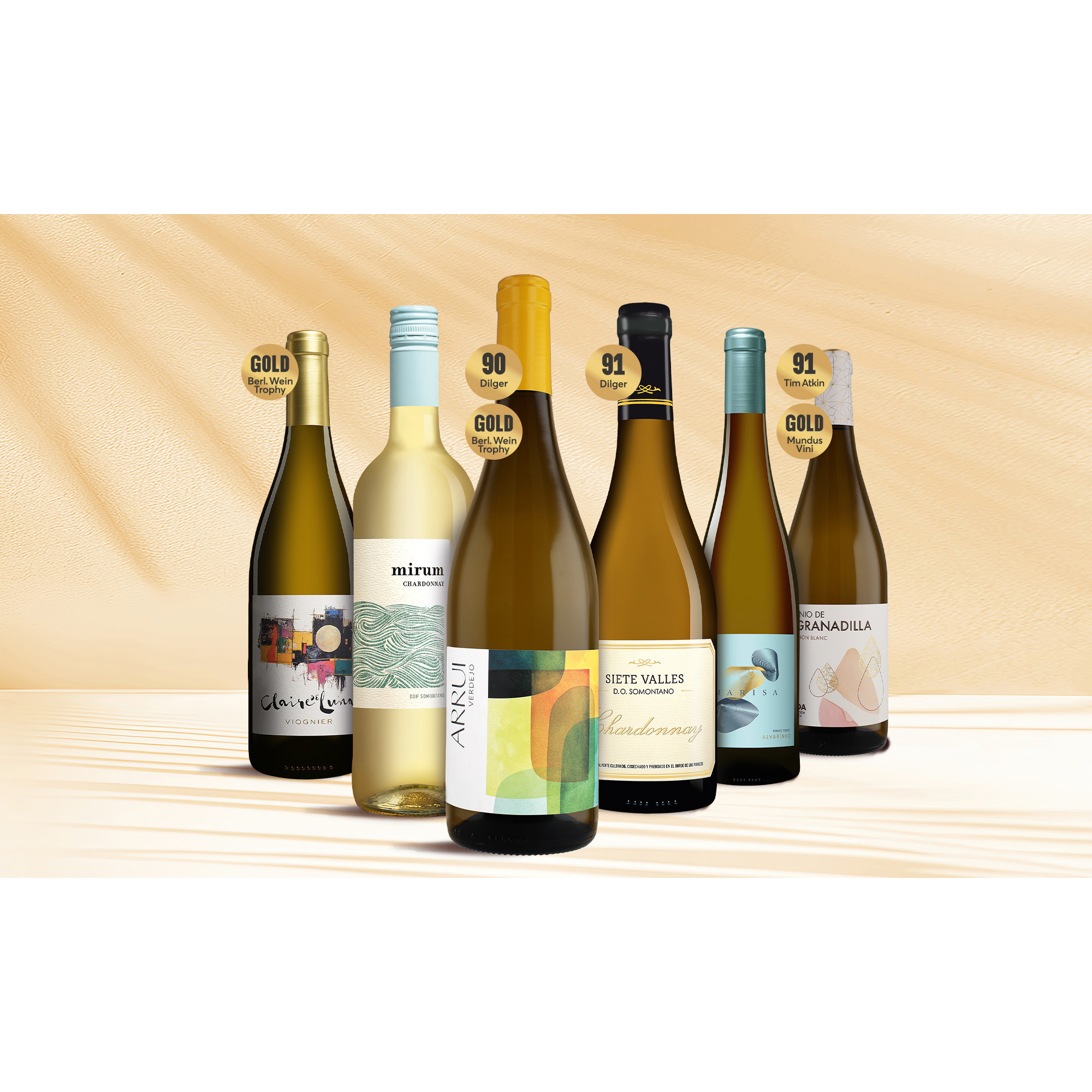 Weißwein-Topseller-Paket 4.5L Weinpaket aus Spanien