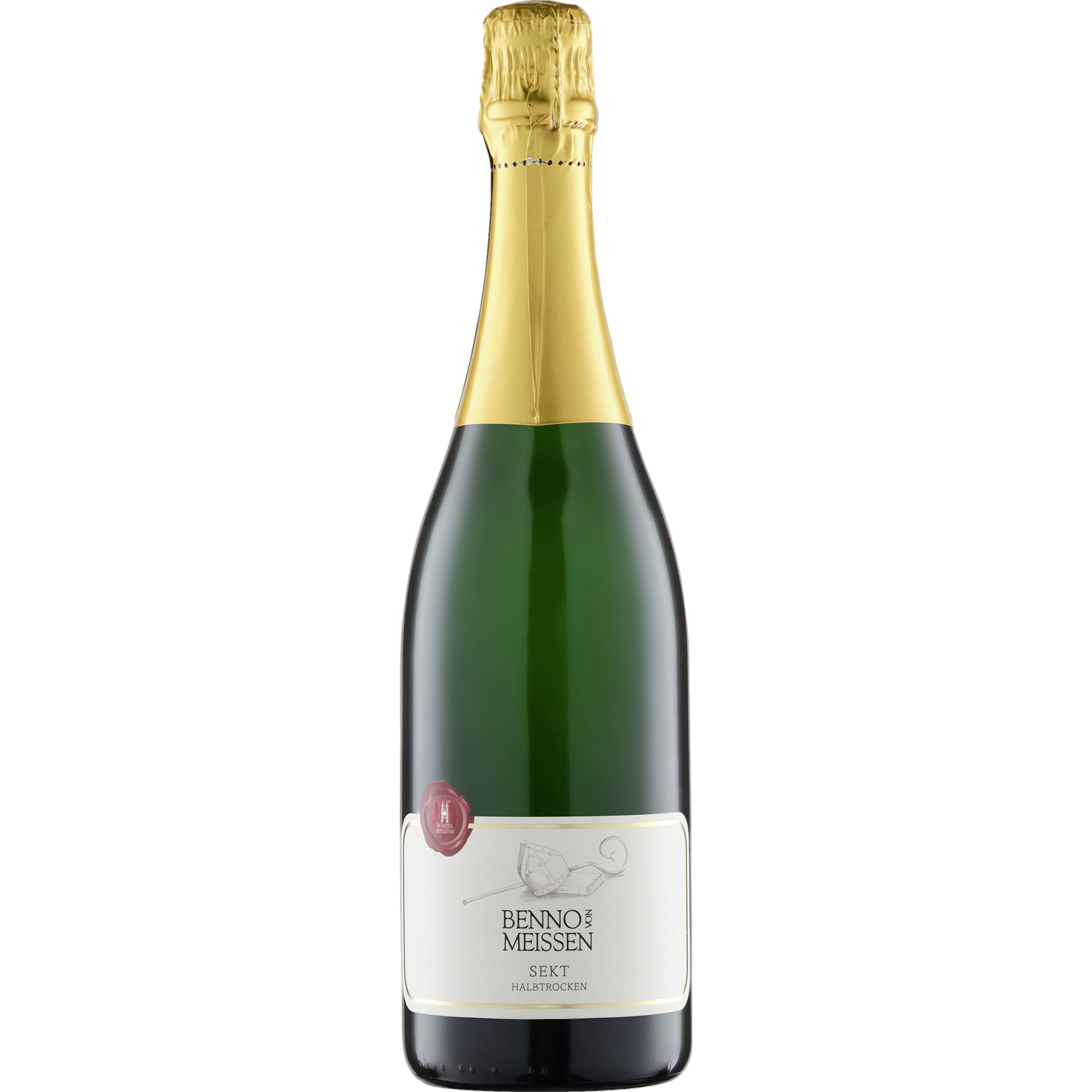 WG Meissen Benno von Meissen Sekt, Halbtrocken, Deutscher Sekt, Saale-Unstrut, Schaumwein