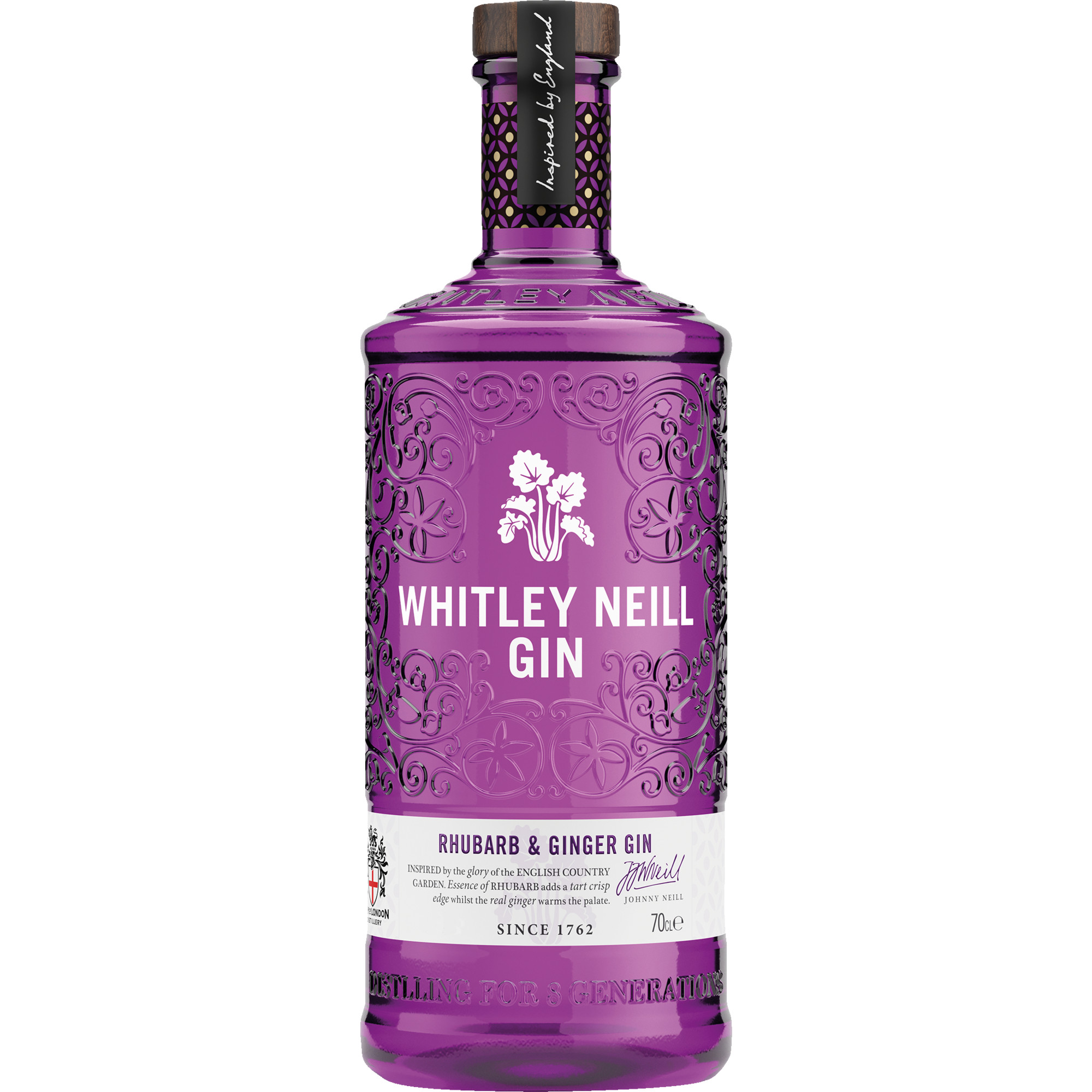 Whitley Neill Gin Rhubarb & Ginger, England, 0,7 L, 41,3% Vol., England, Spirituosen