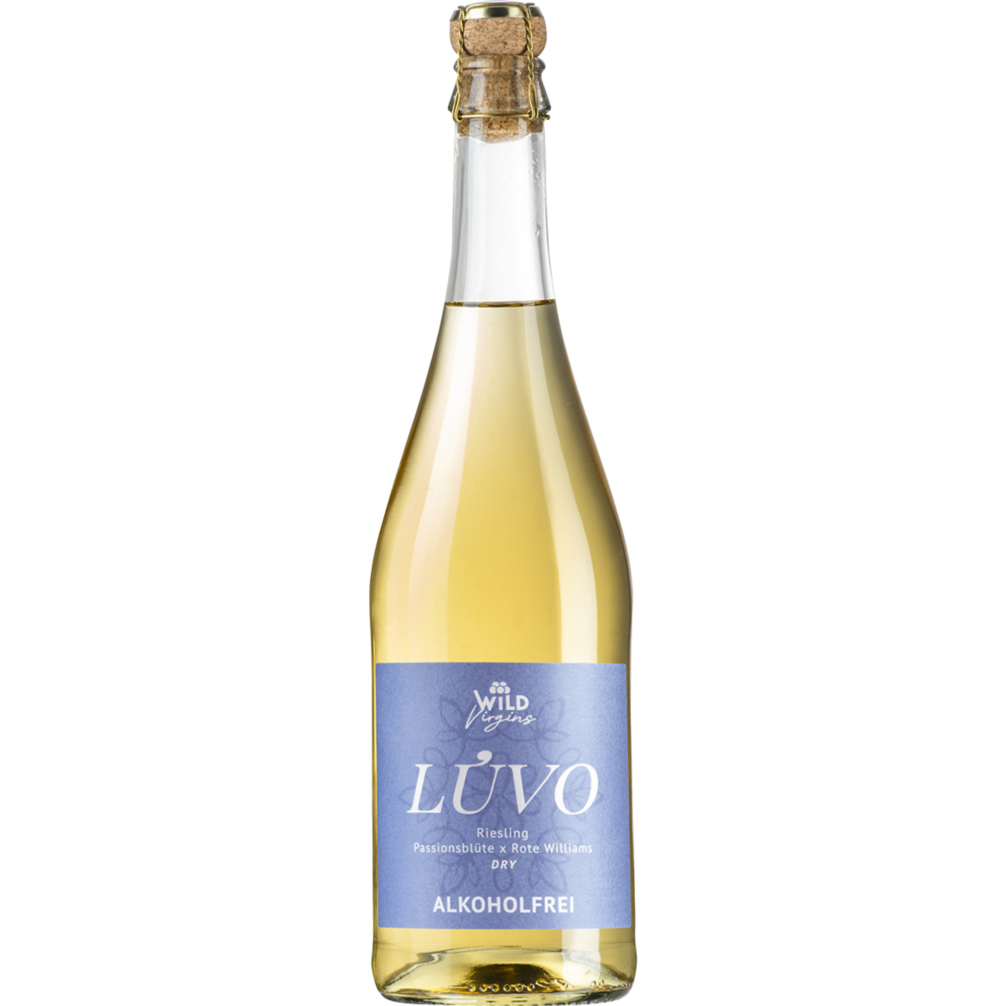 Wild Lúvo Riesling Passionsblüte, Alkoholfreier Aperitif, 0,75 L, Food