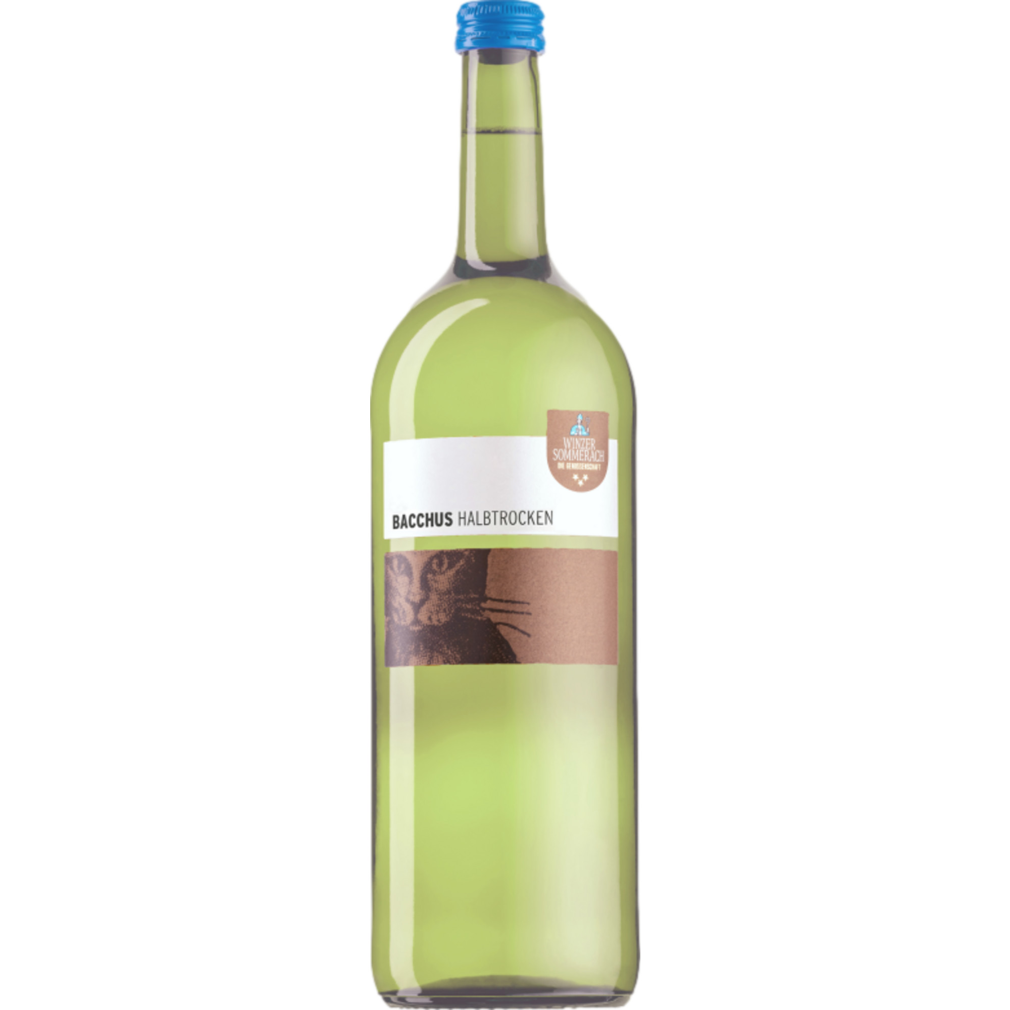 Winzer Sommerach Bacchus, Halbtrocken, Franken, 1 Liter, Franken, 2025, Weißwein