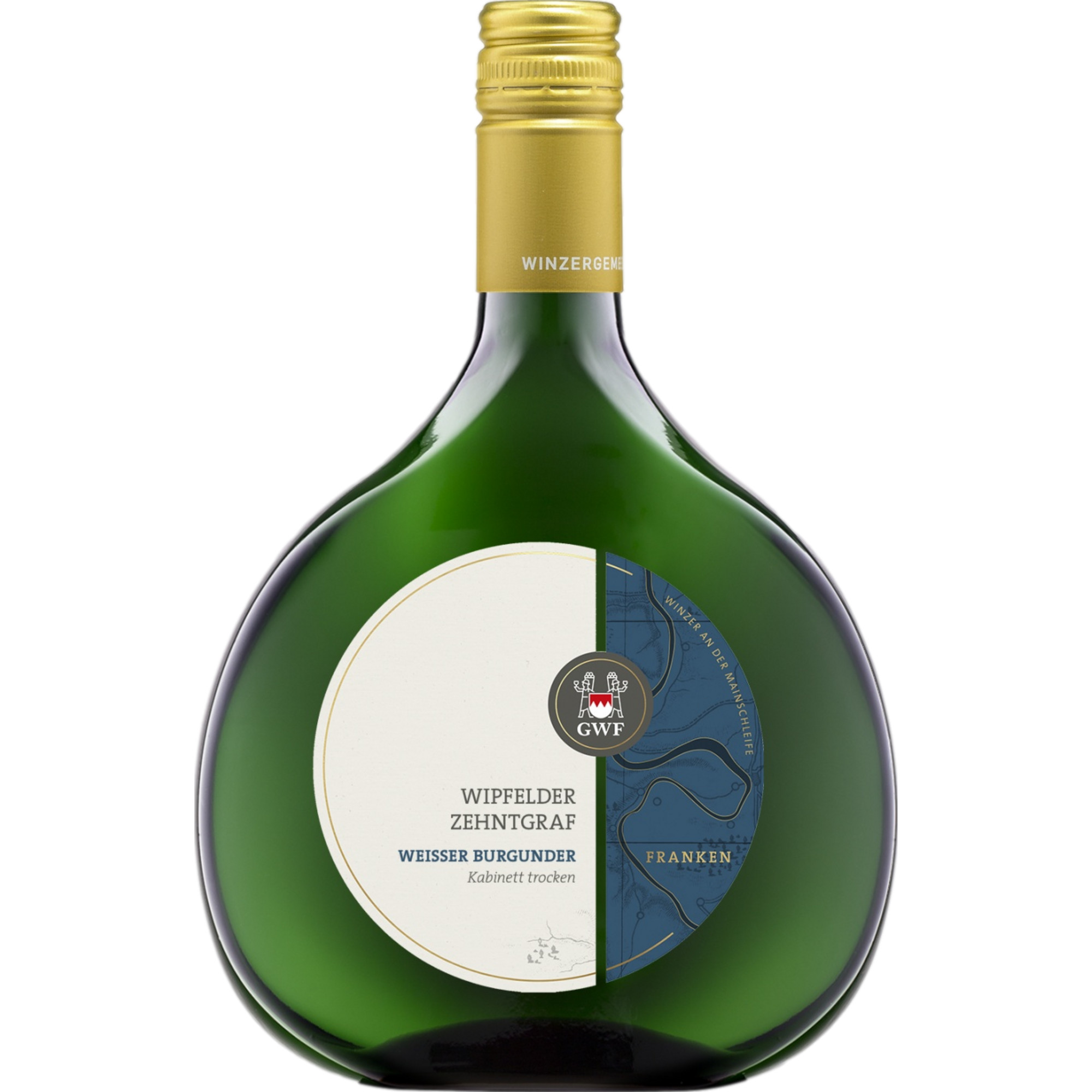 Wipfelder Zehntgraf Weißer Burgunder Kabinett, Trocken, Franken, Franken, 2023, Weißwein