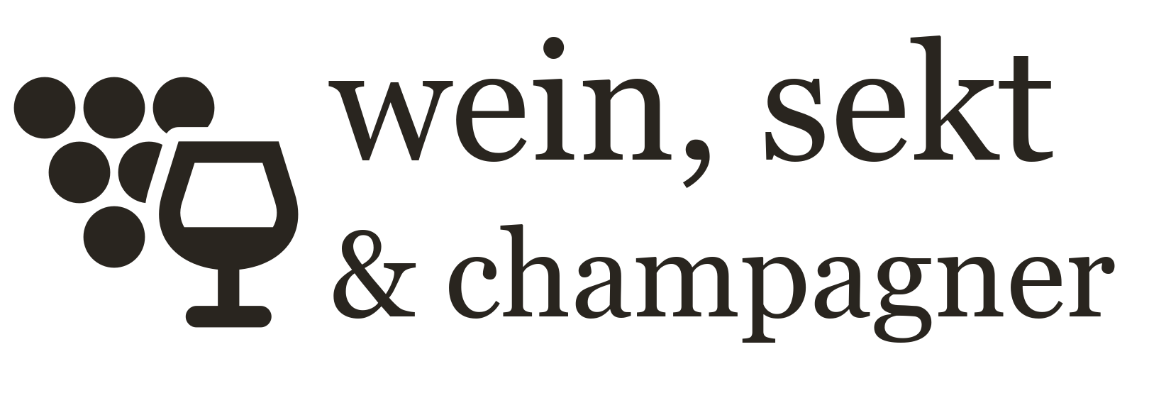Wein, Sekt und Champagner – Logo