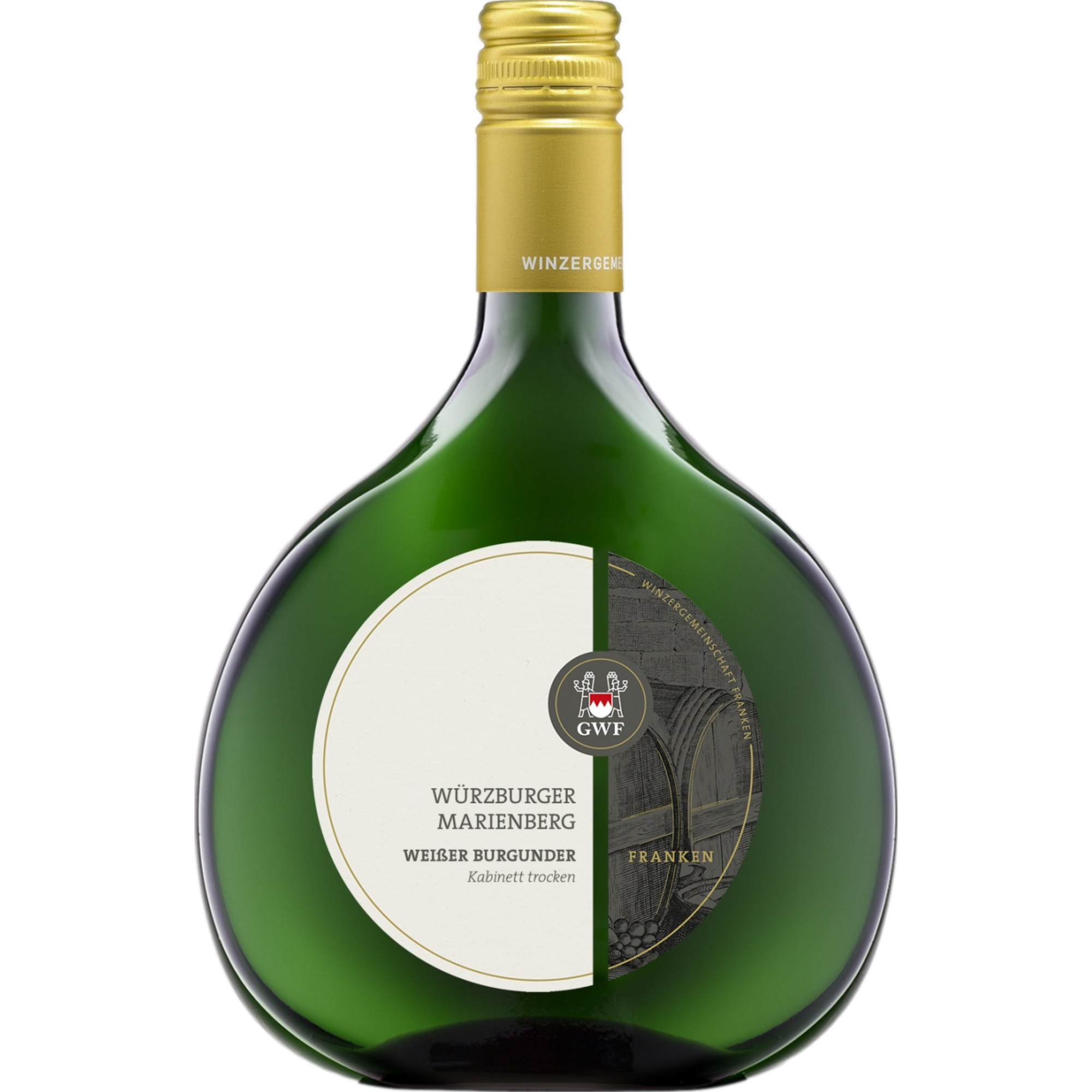 Würzburger Marienberg Weißer Burgunder Kabinett, Trocken, Franken, Franken, 2024, Weißwein