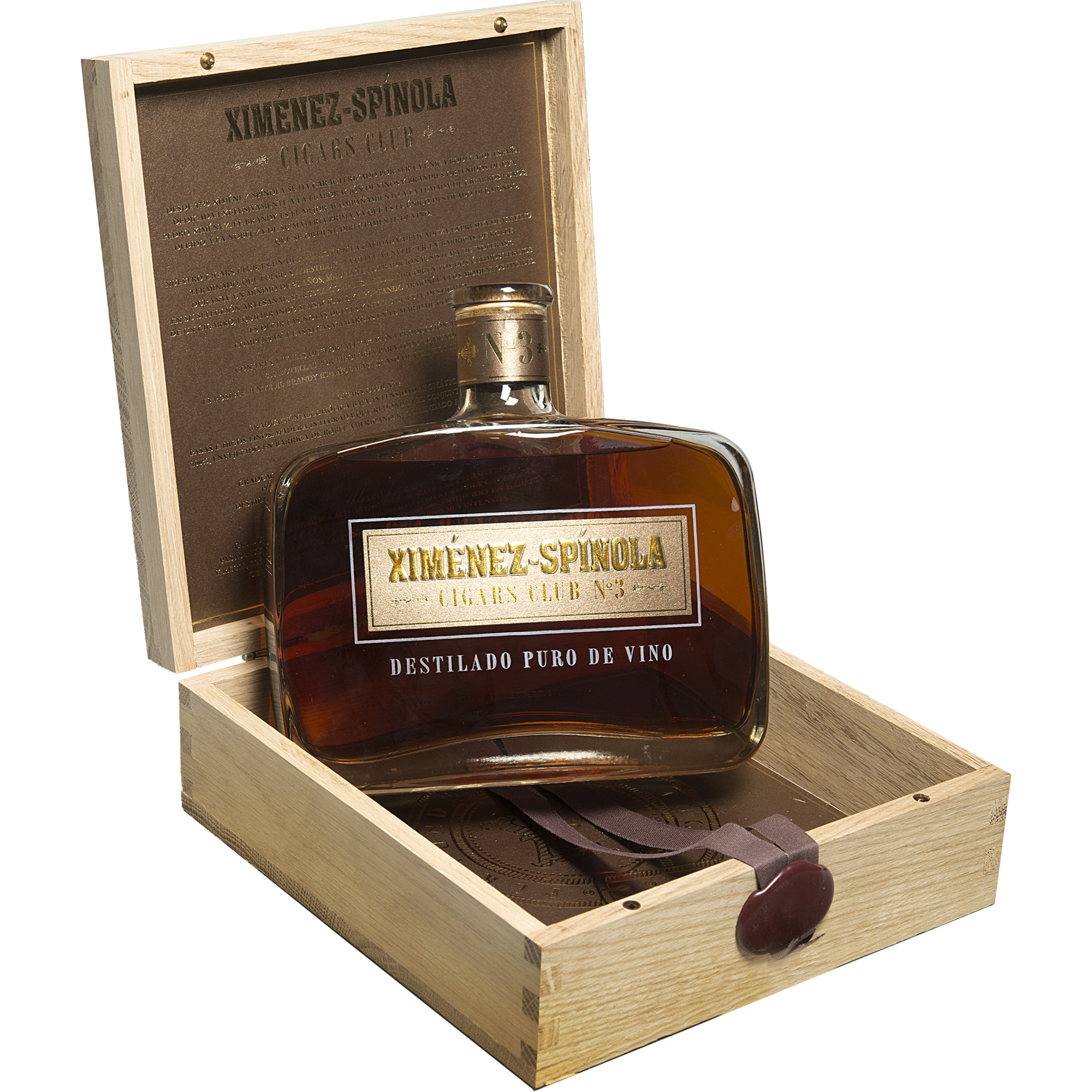 Ximénez-Spínola Brandy Cigars Club No. 3 0.7L 46.1% Vol. Brandy aus Spanien