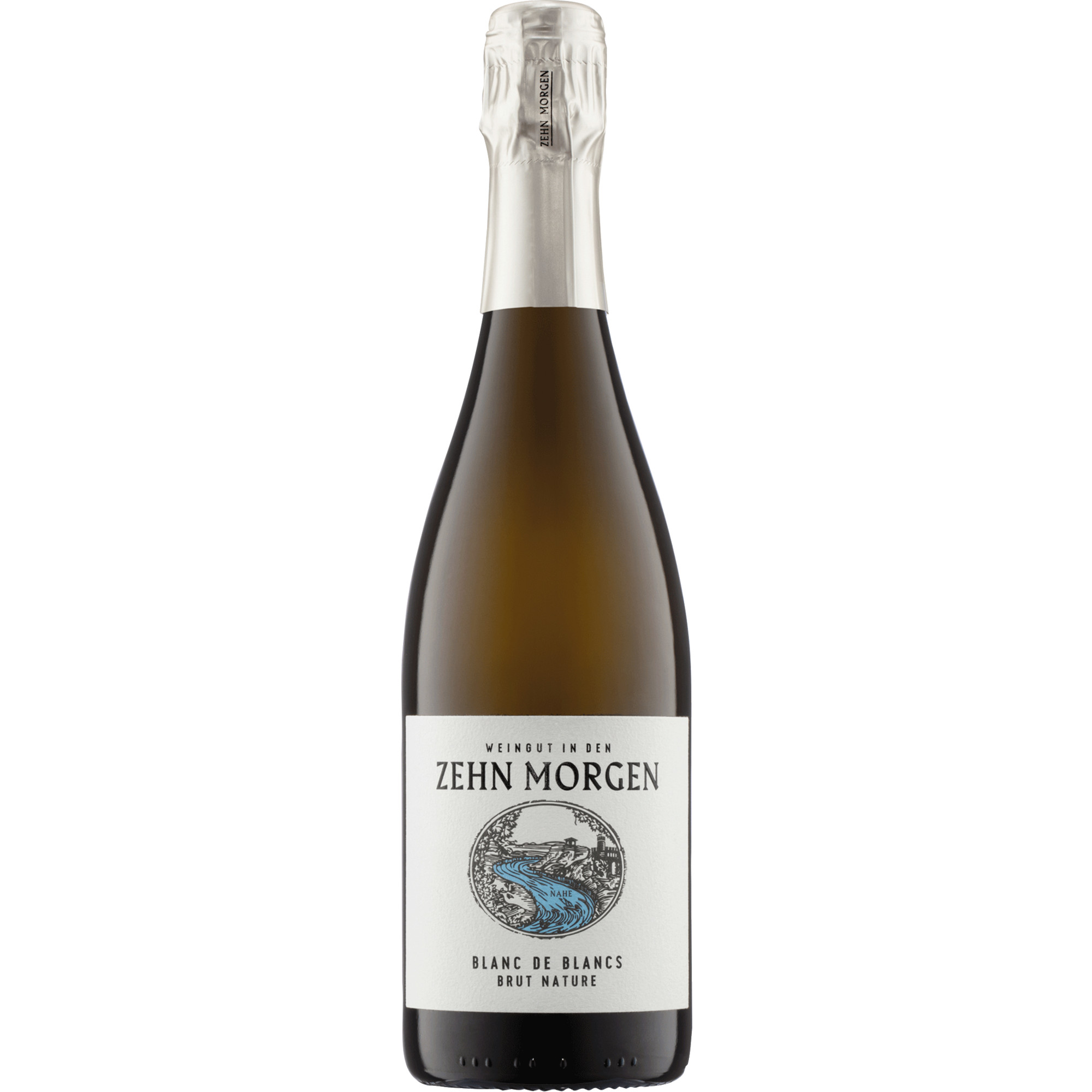 Zehn Morgen Sekt Blanc de Blanc Sekt, Brut, Nahe, Nahe, 2020, Schaumwein