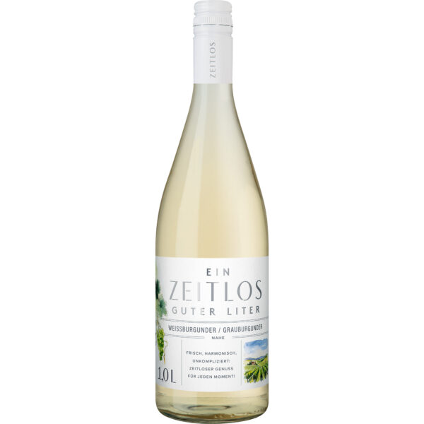 Zeitlos Weißburgunder-Grauburgunder, Trocken, Nahe, 1 Liter, Nahe, 2025, Weißwein
