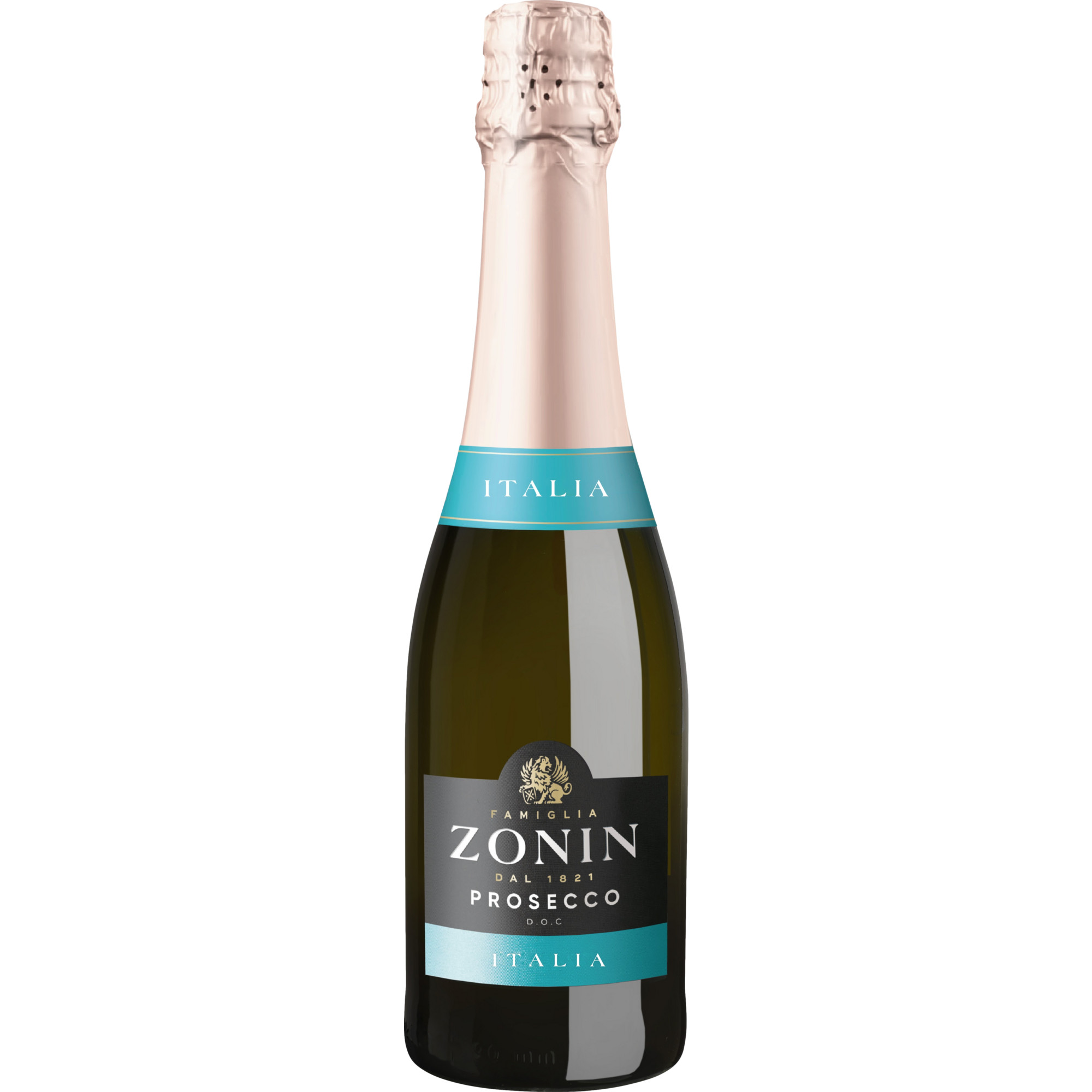 Zonin Prosecco Spumante, Brut, Prosecco DOC, 0,375 L, Venetien, Schaumwein