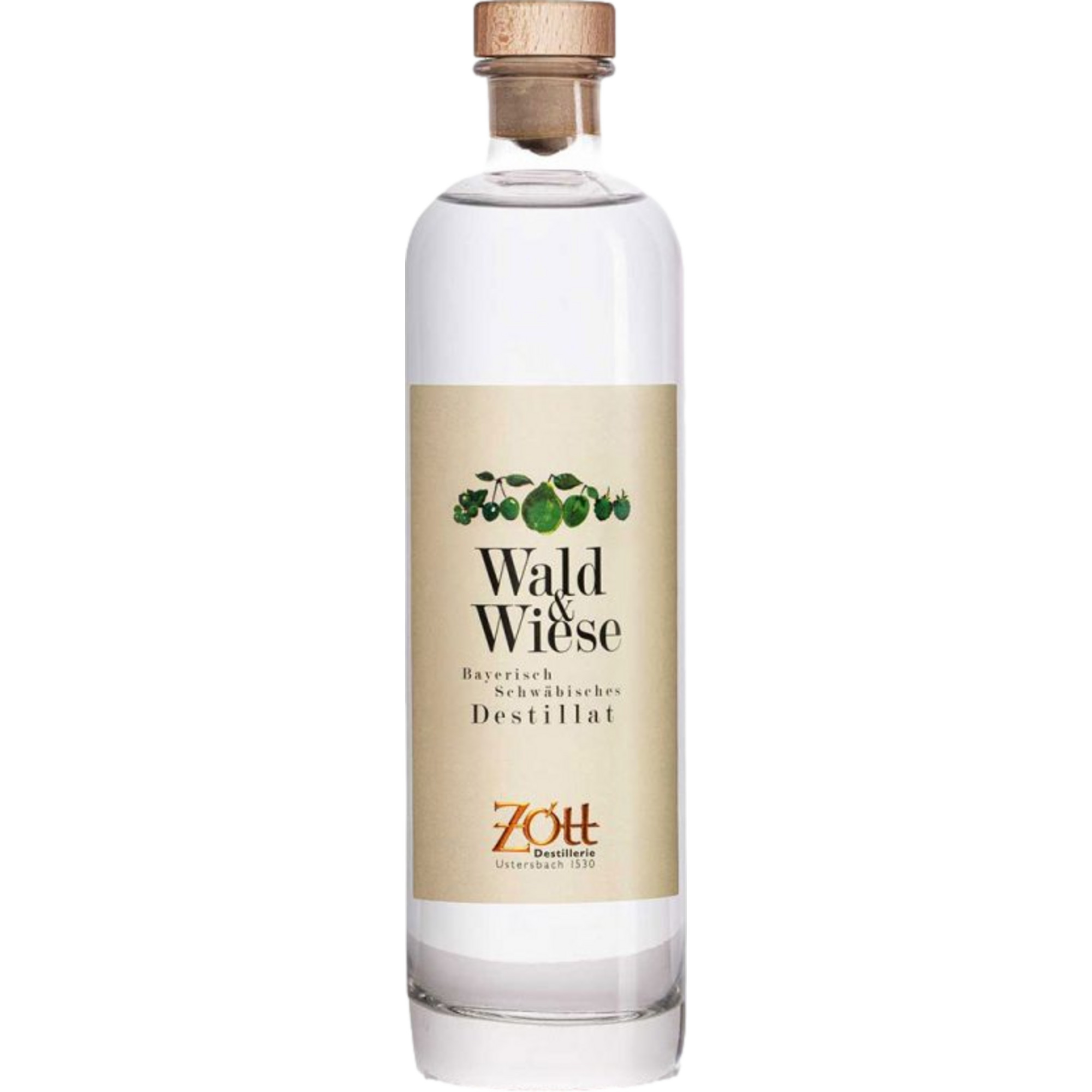 Zott Wald & Wiese Destillat, Deutschland, 0,5 L, 40% Vol., Spirituosen