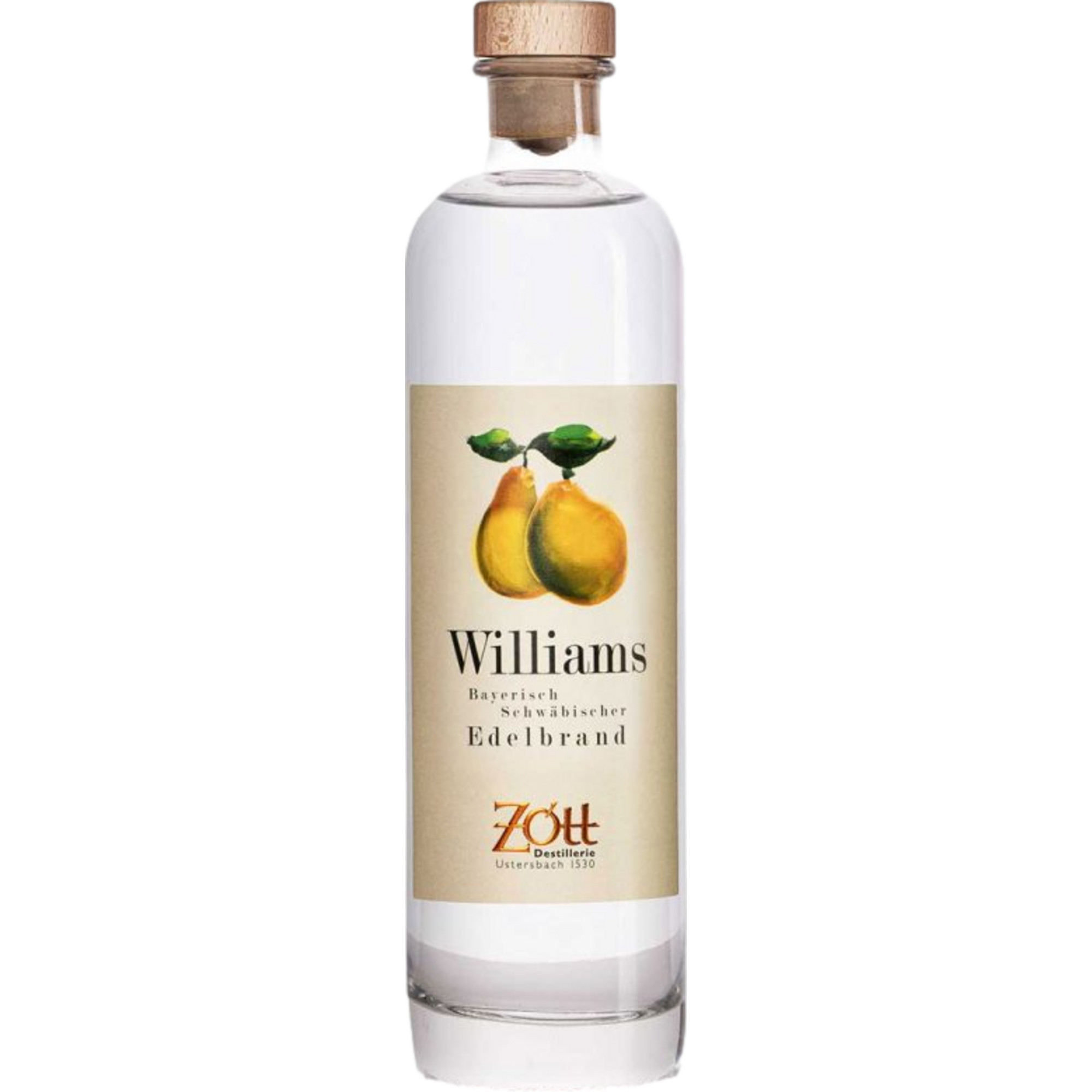 Zott Williams Christ Birne Destillat, Deutschland, 0,5 L, 40% Vol., Spirituosen